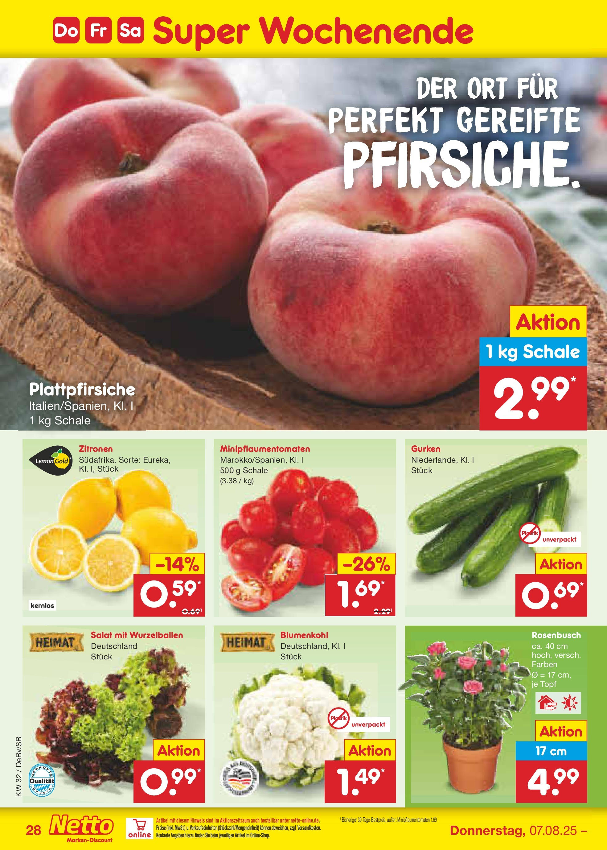 Netto Marken-Discount prospekt Waiblingen-Bittenfeld (ab 04.08.2025) » Angebote | Seite: 48 | Produkte: Blumenkohl, Gurken, Salat, Zitronen Netto Marken-Discount prospekt Waiblingen-Bittenfeld (ab 04.08.2025) » Angebote | Seite: 48 | Produkte: Blumenkohl, Gurken, Salat, Zitronen