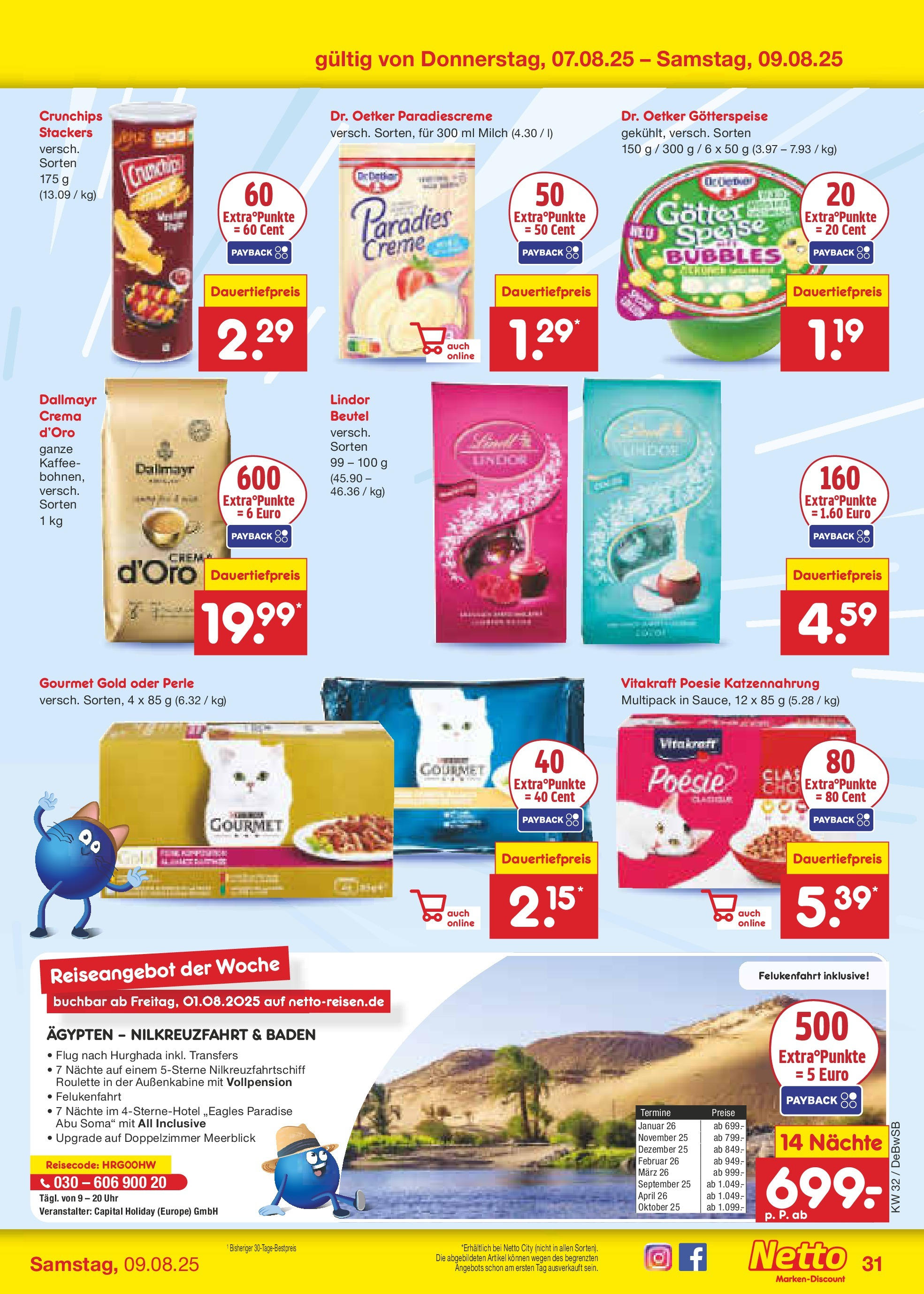 Netto Marken-Discount prospekt Waiblingen-Bittenfeld (ab 04.08.2025) » Angebote | Seite: 51 | Produkte: Kaffee, Creme, Dallmayr, Uhr Netto Marken-Discount prospekt Waiblingen-Bittenfeld (ab 04.08.2025) » Angebote | Seite: 51 | Produkte: Kaffee, Creme, Dallmayr, Uhr