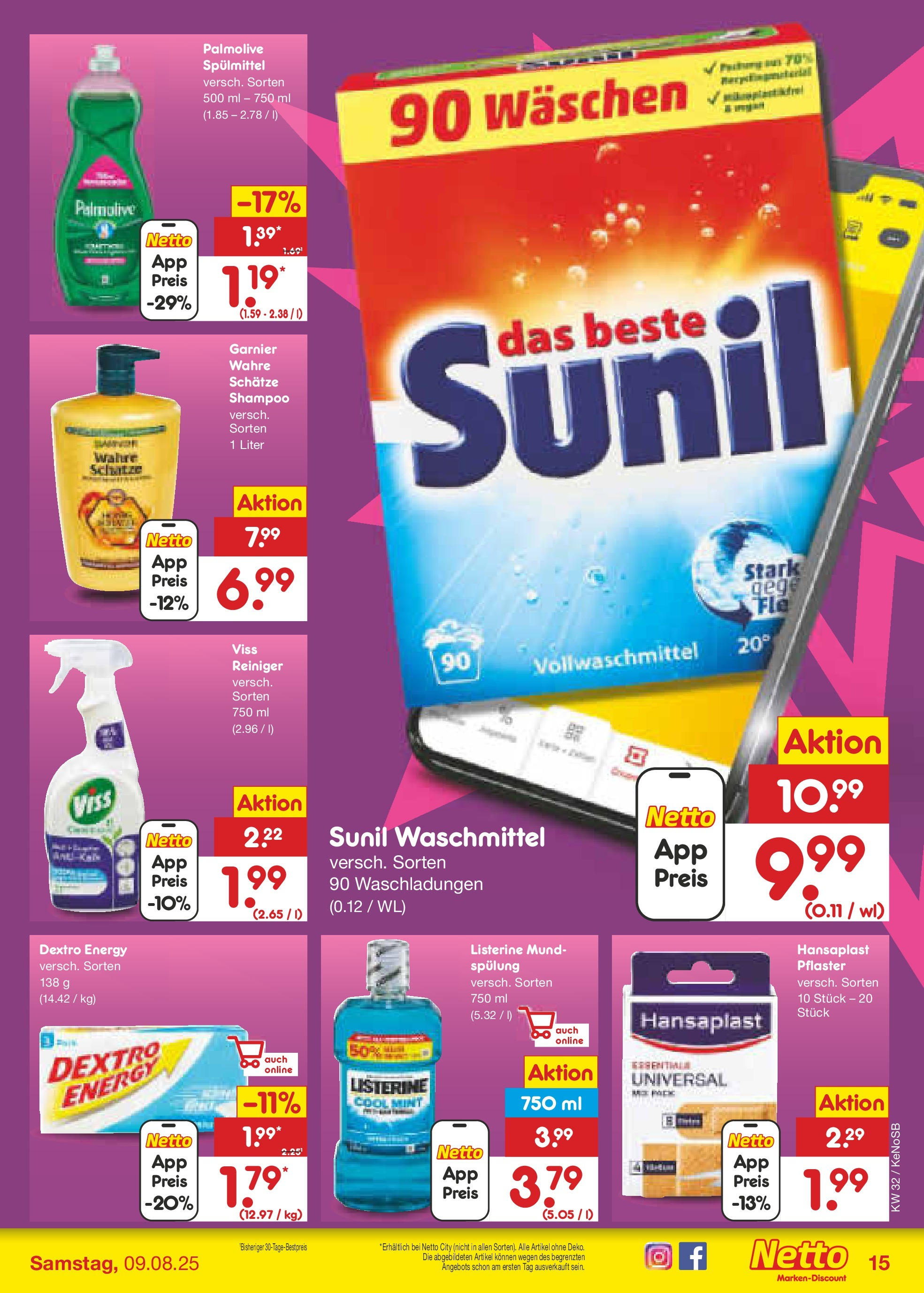 Netto Marken-Discount prospekt Bonn (ab 04.08.2025) » Angebote | Seite: 19 | Produkte: Energy, Shampoo, Spülung, Listerine Netto Marken-Discount prospekt Bonn (ab 04.08.2025) » Angebote | Seite: 19 | Produkte: Energy, Shampoo, Spülung, Listerine