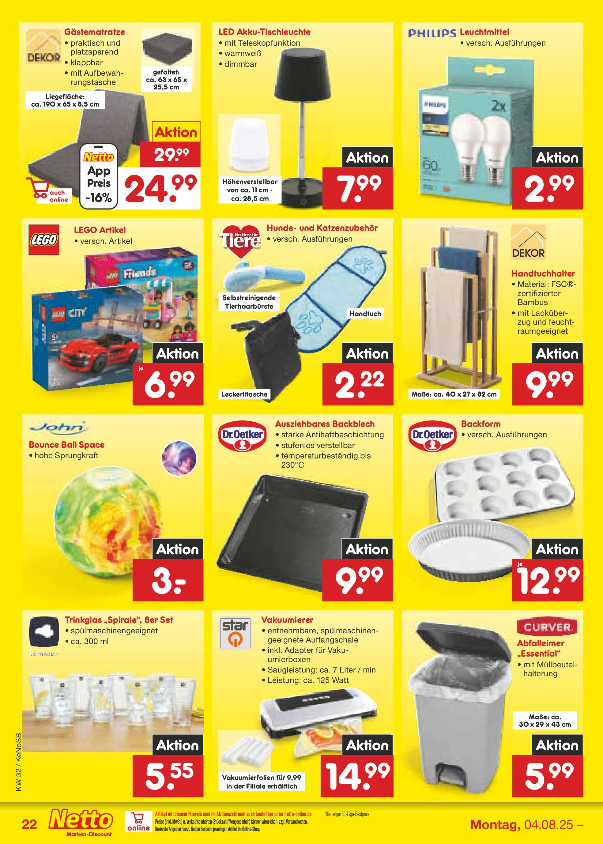 Netto Marken-Discount prospekt Bonn (ab 04.08.2025) » Angebote | Seite: 34 | Produkte: Adapter, Philips, Abfalleimer, Handtuchhalter Netto Marken-Discount prospekt Bonn (ab 04.08.2025) » Angebote | Seite: 34 | Produkte: Adapter, Philips, Abfalleimer, Handtuchhalter