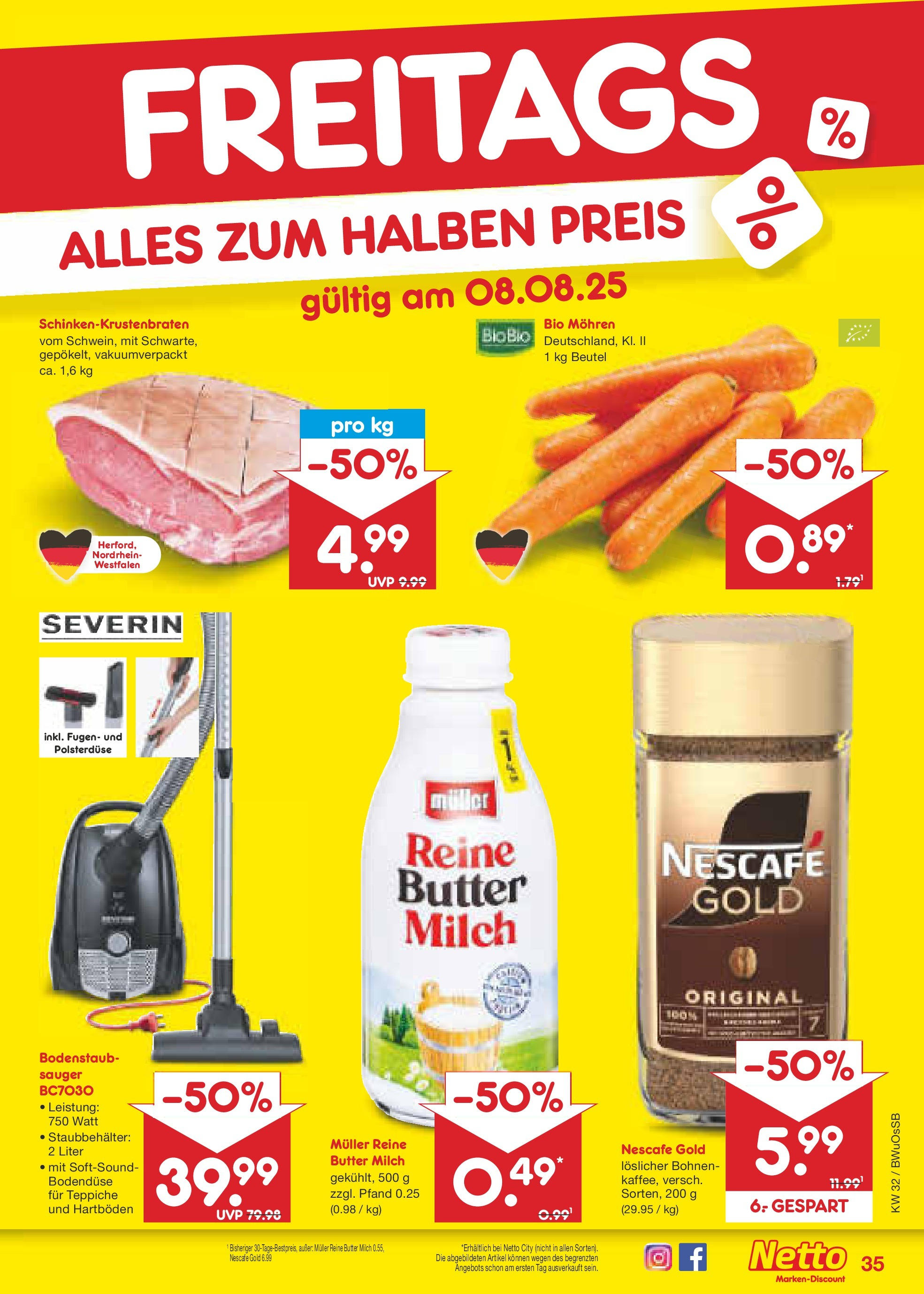 Netto Marken-Discount prospekt Osterode (ab 04.08.2025) » Angebote | Seite: 59 | Produkte: Nescafe, Milch, Butter, Nescafe gold Netto Marken-Discount prospekt Osterode (ab 04.08.2025) » Angebote | Seite: 59 | Produkte: Nescafe, Milch, Butter, Nescafe gold