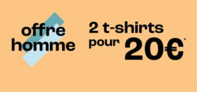 2 t-shirts pour 20€ homme