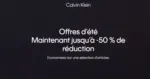 Calvin Klein Offres d’été Maintenant jusqu’à -50 % de réduction - au 31.08.2025