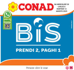 Anteprima del volantino Conad - Prendi 2 paghi 1 valido a partire dal 29.07.2025