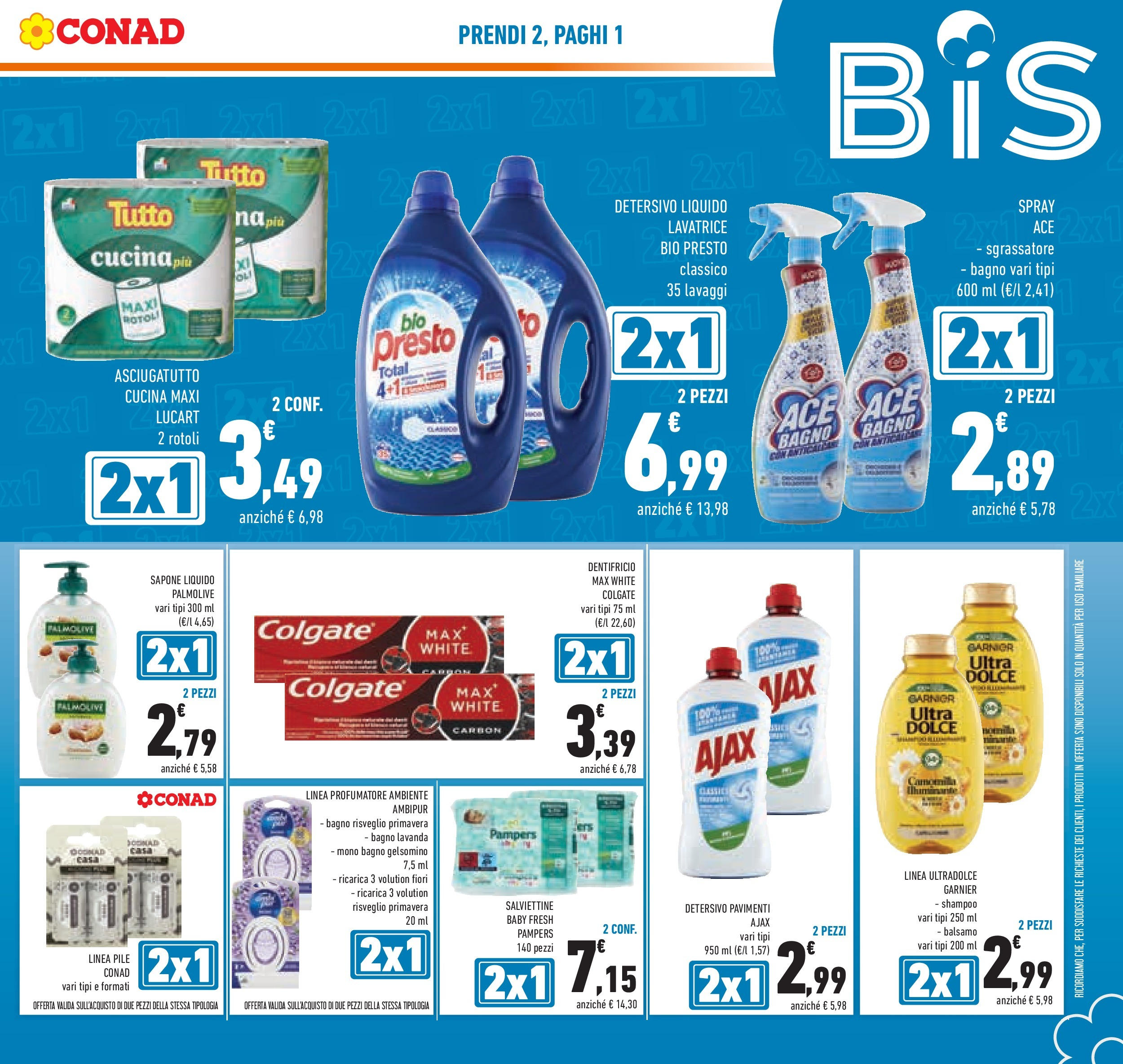 Volantino Conad dal 29/07/2025 β³ Agosto | Pagina: 5 | Prodotti: Pile, Shampoo, Lavatrice, Pampers Volantino Conad dal 29/07/2025 > Anteprima - Agosto | Pagina: 5 | Prodotti: Pile, Shampoo, Lavatrice, Pampers