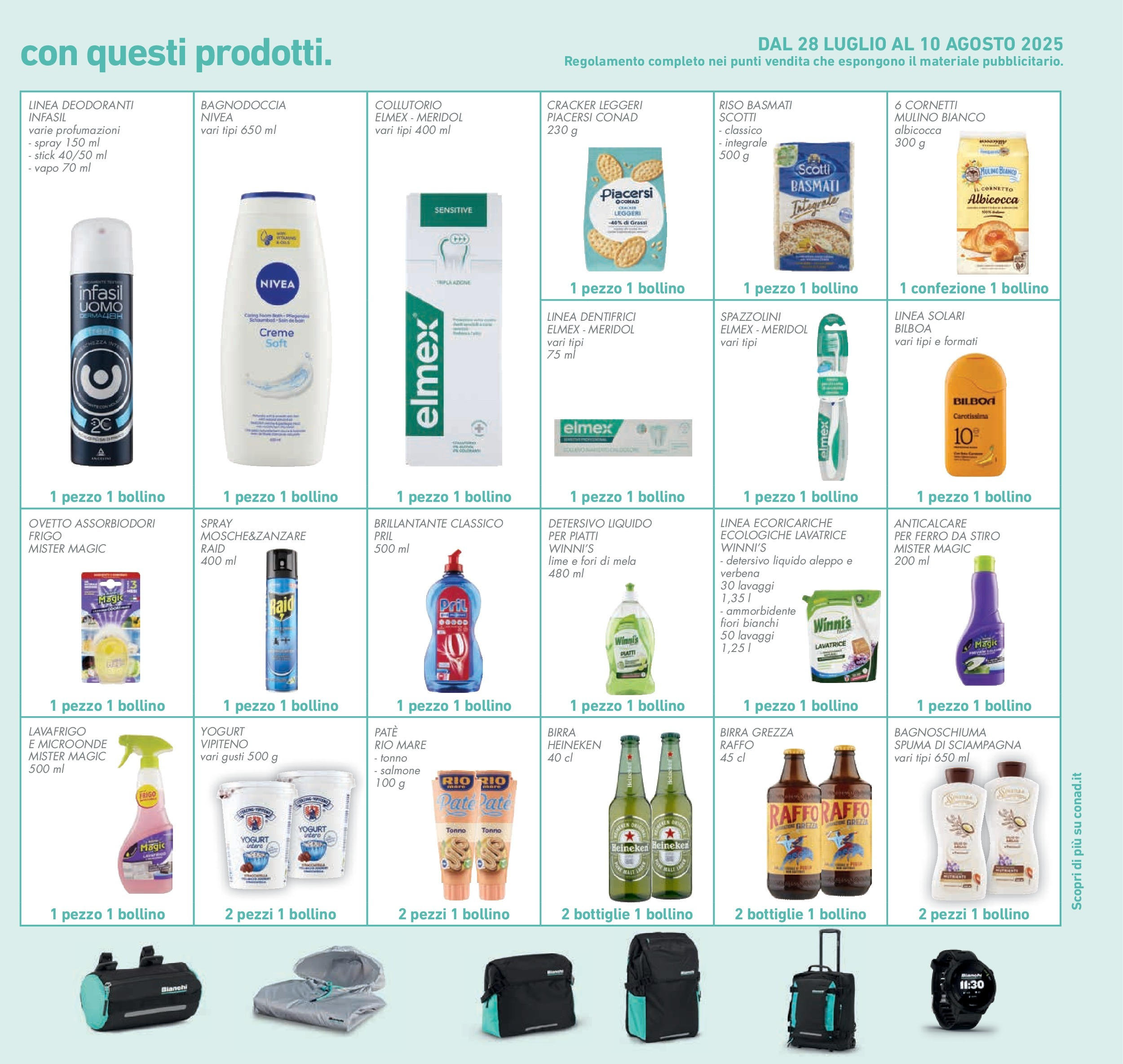 Volantino Conad dal 29/07/2025 β³ Agosto | Pagina: 31 | Prodotti: Bagnoschiuma, Birra, Salmone, Ferro da stiro Volantino Conad dal 29/07/2025 > Anteprima - Agosto | Pagina: 31 | Prodotti: Bagnoschiuma, Birra, Salmone, Ferro da stiro
