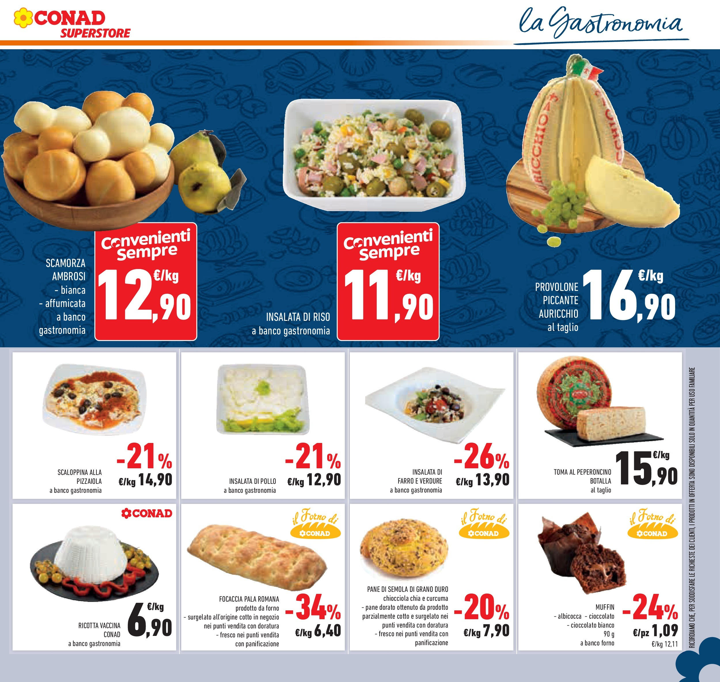 Volantino Conad dal 29/07/2025 > Anteprima - Agosto | Pagina: 13 | Prodotti: Pane, Riso, Insalata di riso, Farro
