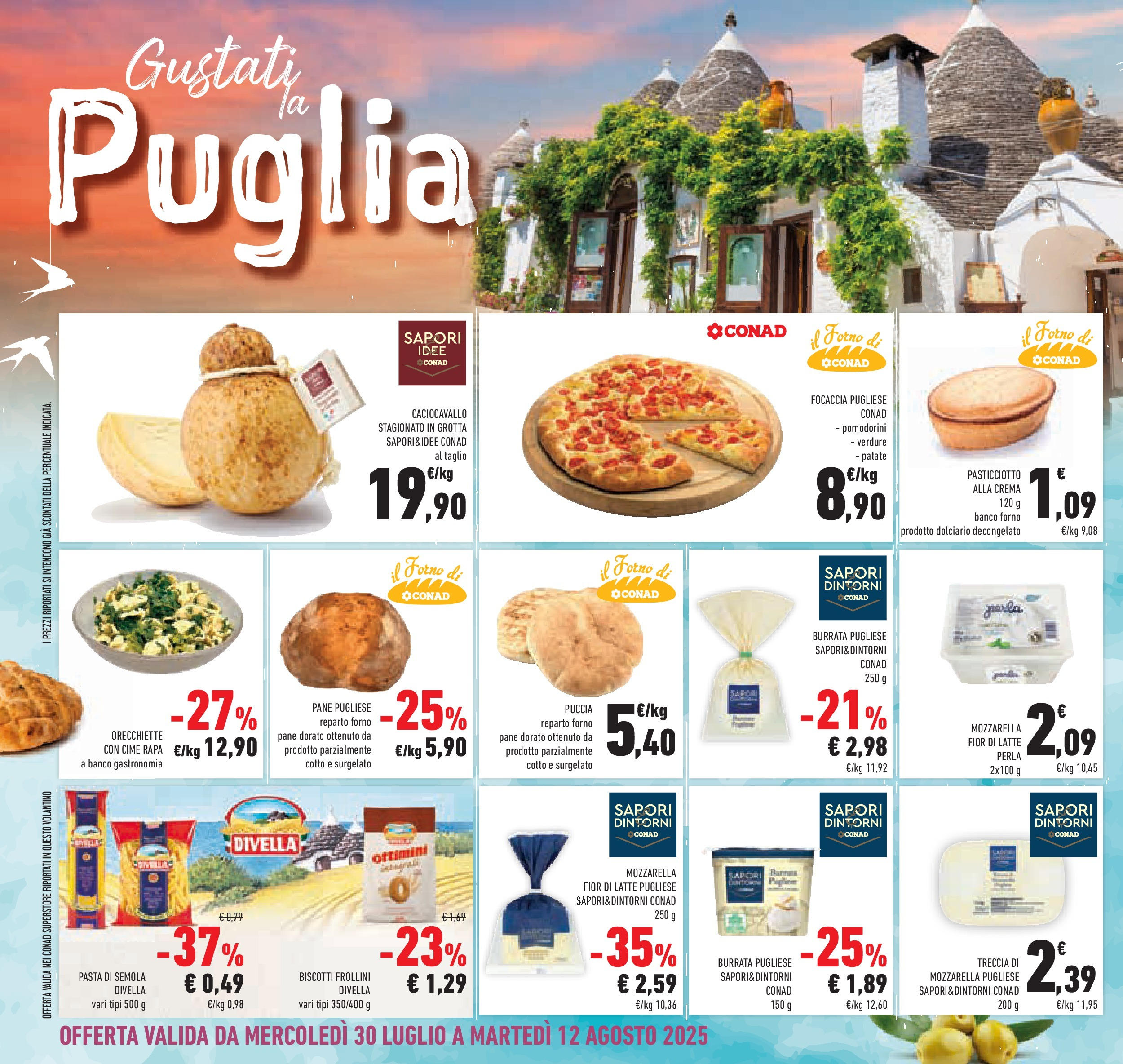 Volantino Conad dal 29/07/2025 > Anteprima - Agosto | Pagina: 28 | Prodotti: Pomodorini, Verdure, Latte, Il forno