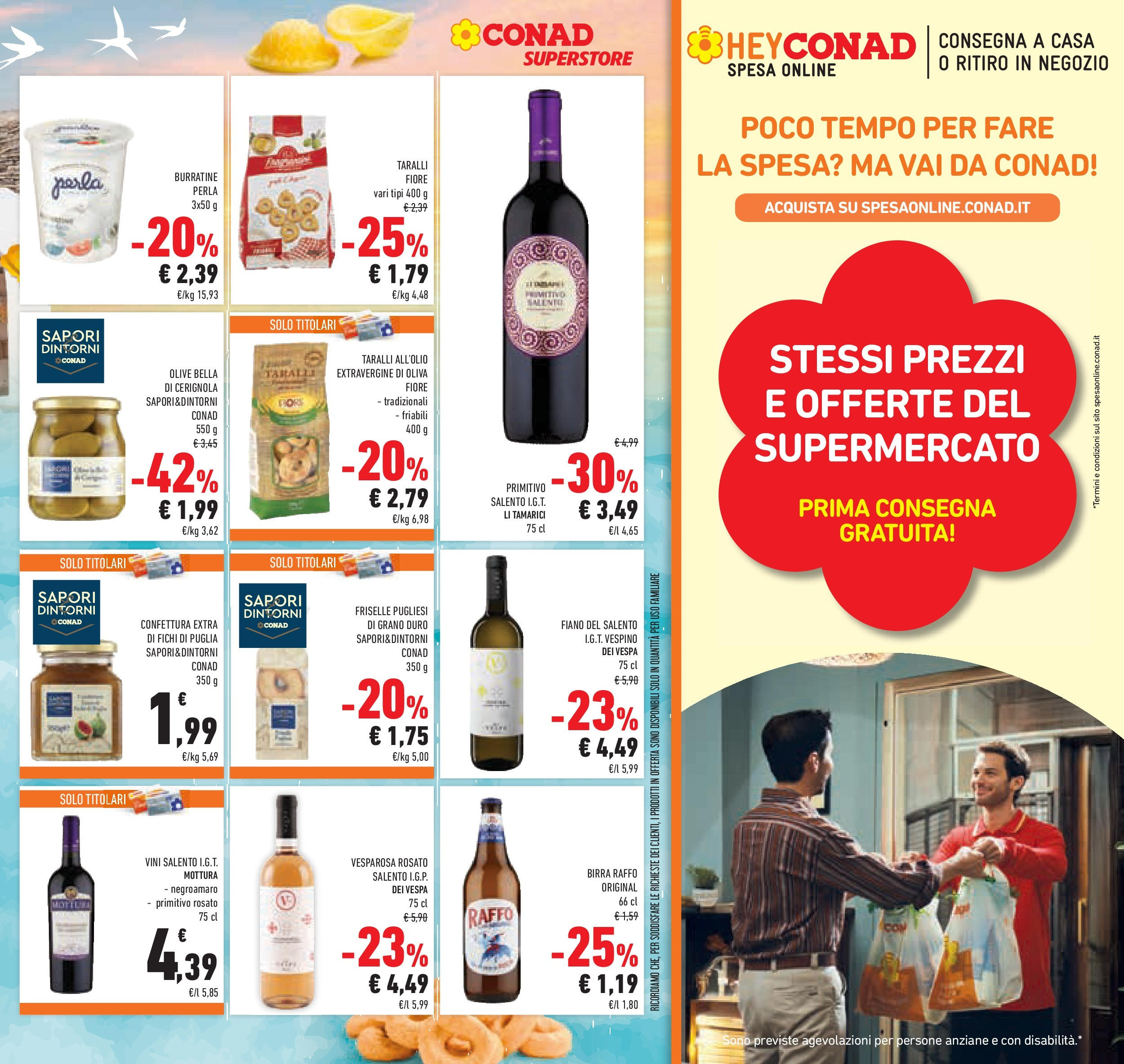 Volantino Conad dal 29/07/2025 > Anteprima - Agosto | Pagina: 29 | Prodotti: Birra, Olive, Crackers, Taralli