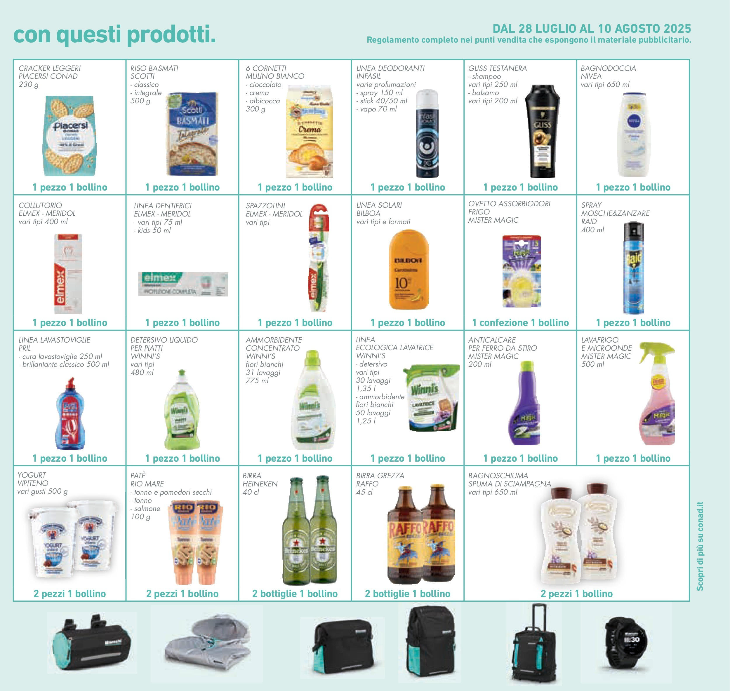 Volantino Conad dal 29/07/2025 > Anteprima - Agosto | Pagina: 37 | Prodotti: Shampoo, Bagnoschiuma, Ammorbidente, Lavatrice
