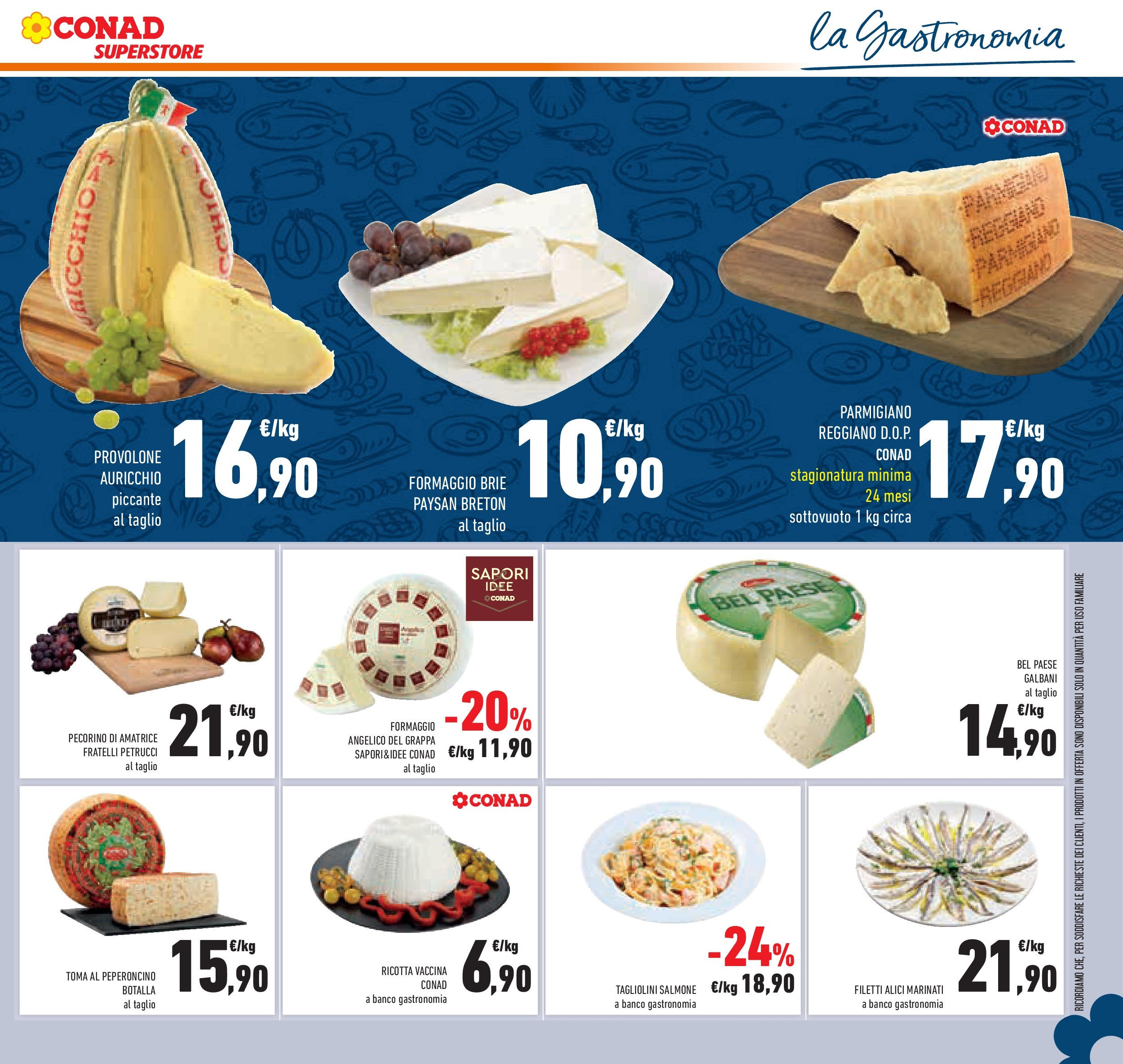 Volantino Conad dal 29/07/2025 > Anteprima - Agosto | Pagina: 29 | Prodotti: Salmone, Ricotta, Parmigiano, Alici
