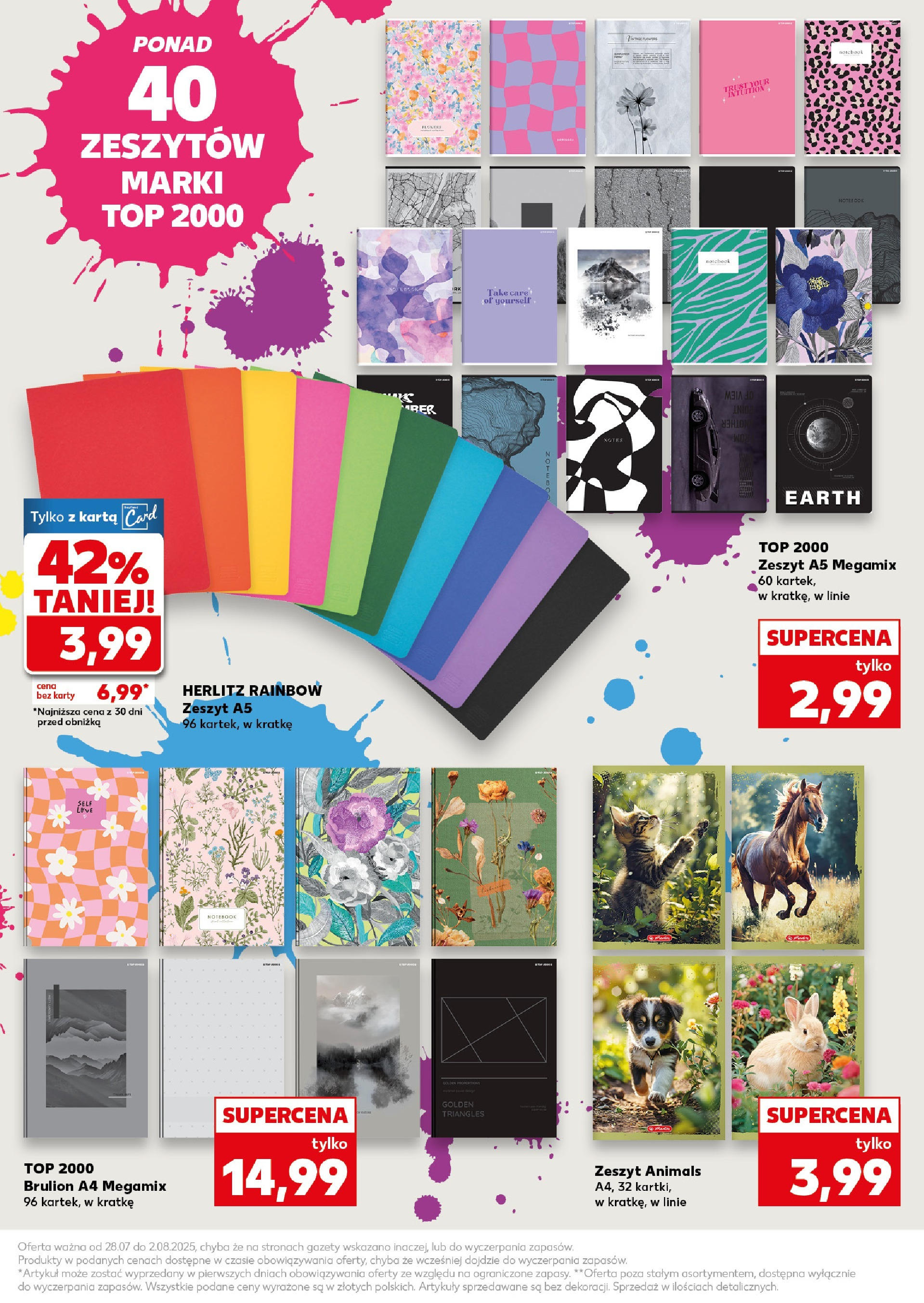 Kaufland gazetka - Do Szkoły Like A Szef (28.07.2025) - od jutra | Strona: 13 | Produkty: Karta, Top, Notebook, Zeszyt Kaufland gazetka - Do Szkoły Like A Szef od 28.07.2025 - od jutra PDF | Strona: 13 | Produkty: Karta, Top, Notebook, Zeszyt