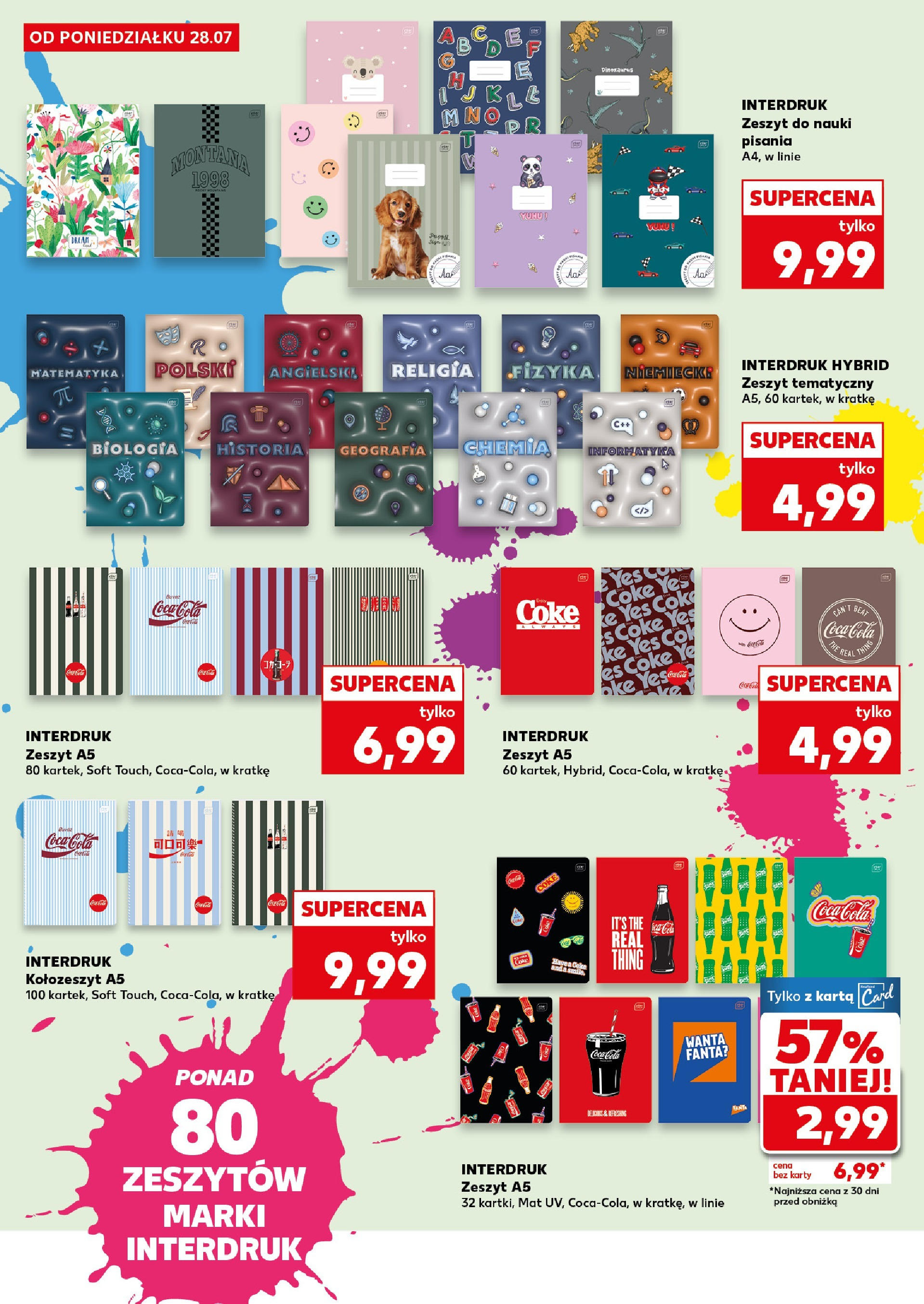 Kaufland gazetka - Do Szkoły Like A Szef (28.07.2025) - od jutra | Strona: 14 | Produkty: Karta, Zeszyt, Coca cola Kaufland gazetka - Do Szkoły Like A Szef od 28.07.2025 - od jutra PDF | Strona: 14 | Produkty: Karta, Zeszyt, Coca cola
