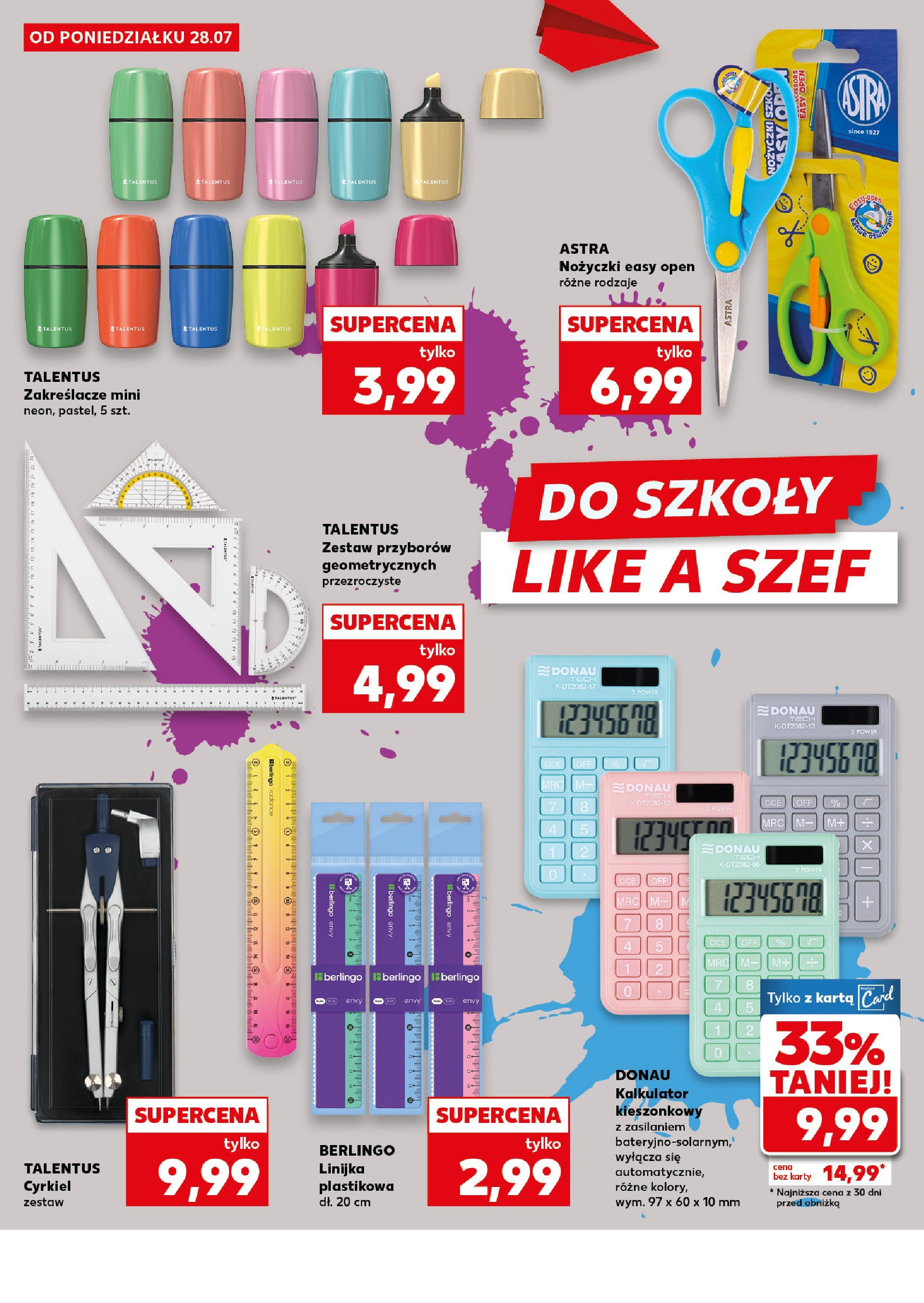 Kaufland gazetka - Do Szkoły Like A Szef (28.07.2025) - od jutra | Strona: 28 | Produkty: Karta, Kalkulator Kaufland gazetka - Do Szkoły Like A Szef od 28.07.2025 - od jutra PDF | Strona: 28 | Produkty: Karta, Kalkulator