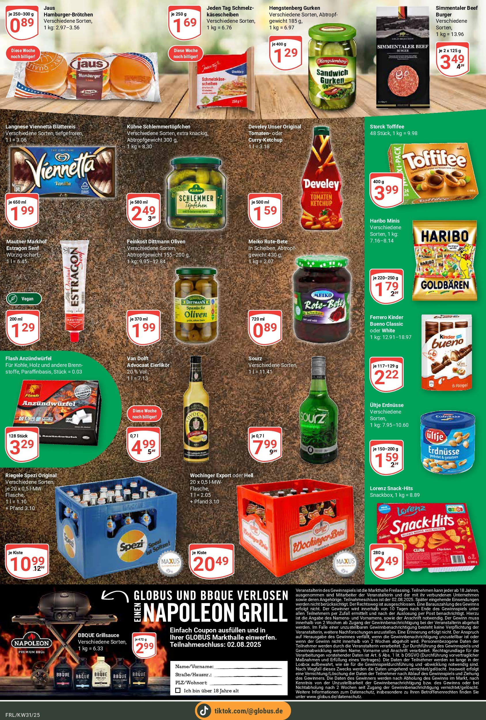 Globus prospekt Freilassing (ab 28.07.2025) » Angebote ab Montag | Seite: 15 | Produkte: Erdnüsse, Haribo, Burger, Toffifee Globus prospekt Freilassing (ab 28.07.2025) » Angebote online | Seite: 15 | Produkte: Erdnüsse, Haribo, Burger, Toffifee