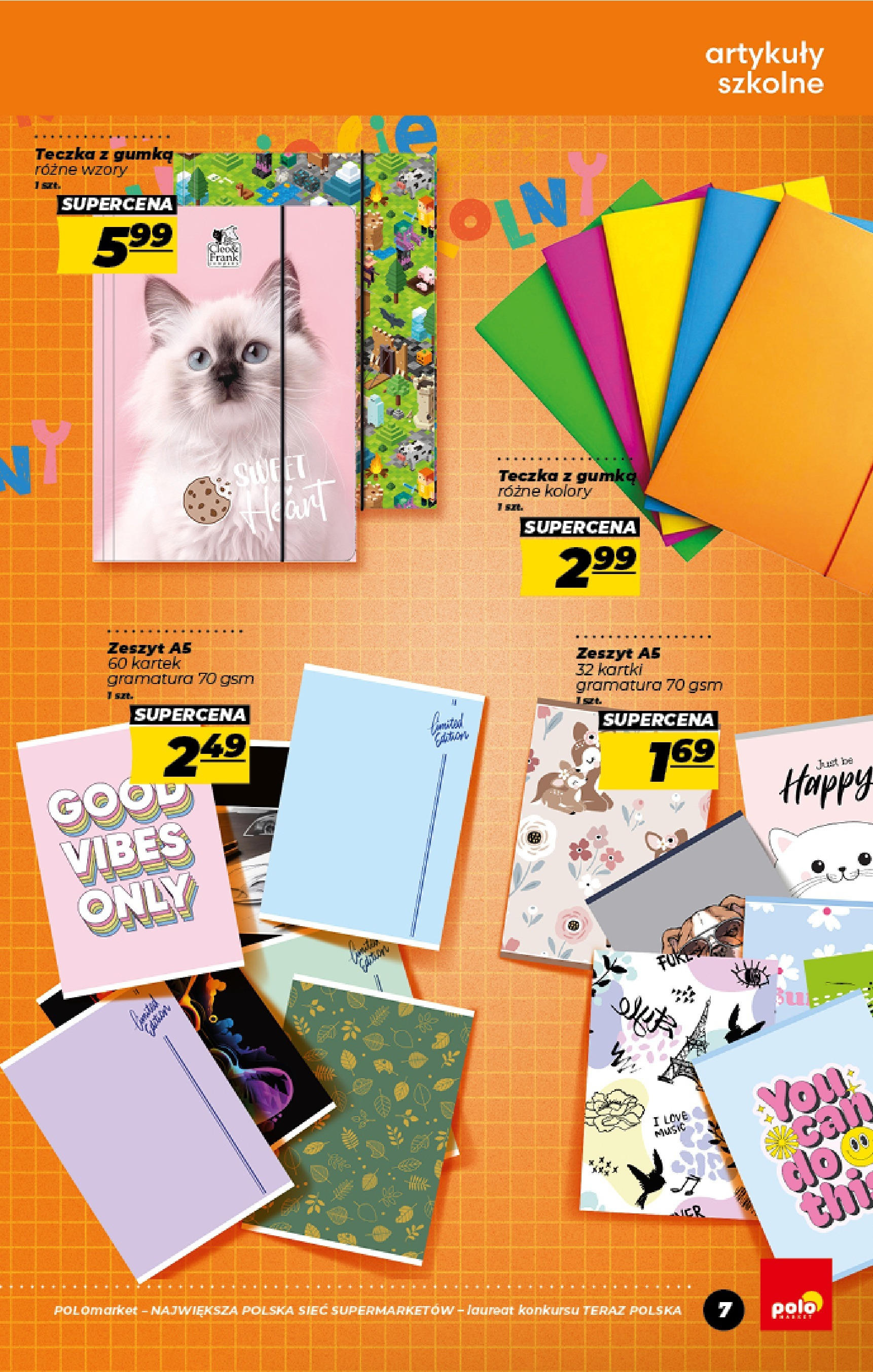 POLOmarket gazetka od jutra (01.08.2025) | Nowa PDF | Strona: 7 | Produkty: Zeszyt, Artykuły szkolne POLOmarket gazetka od jutra (01.08.2025) - Nowa PDF | Strona: 7 | Produkty: Zeszyt, Artykuły szkolne