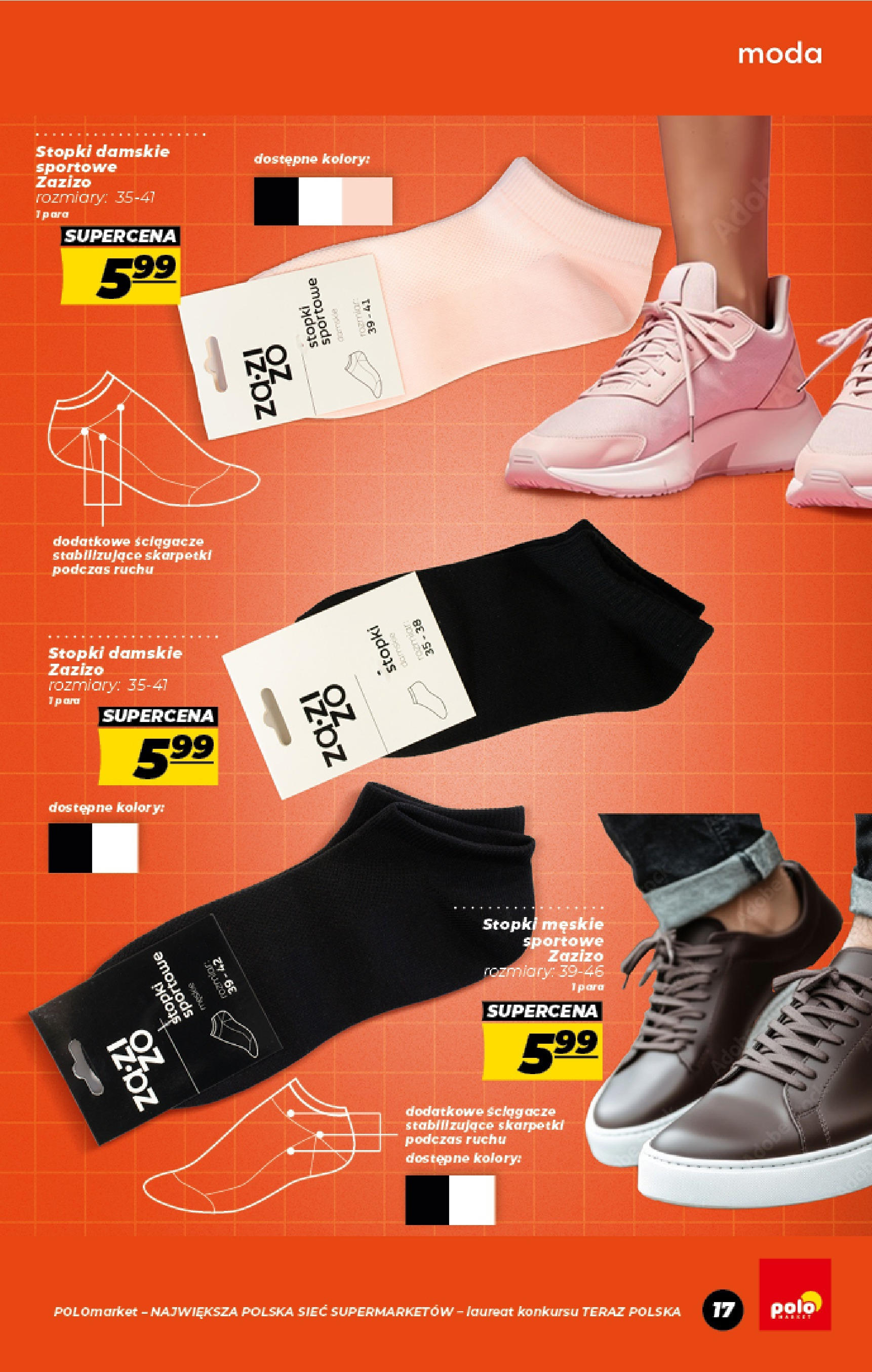 POLOmarket gazetka od jutra (01.08.2025) | Nowa PDF | Strona: 17 | Produkty: Skarpetki POLOmarket gazetka od jutra (01.08.2025) - Nowa PDF | Strona: 17 | Produkty: Skarpetki