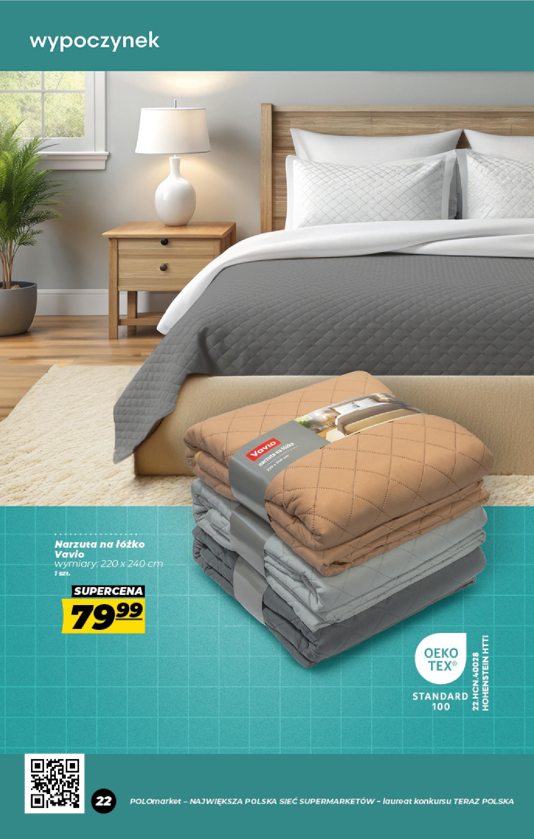 POLOmarket gazetka od jutra (01.08.2025) | Nowa PDF | Strona: 22 | Produkty: Łóżko POLOmarket gazetka od jutra (01.08.2025) - Nowa PDF | Strona: 22 | Produkty: Łóżko