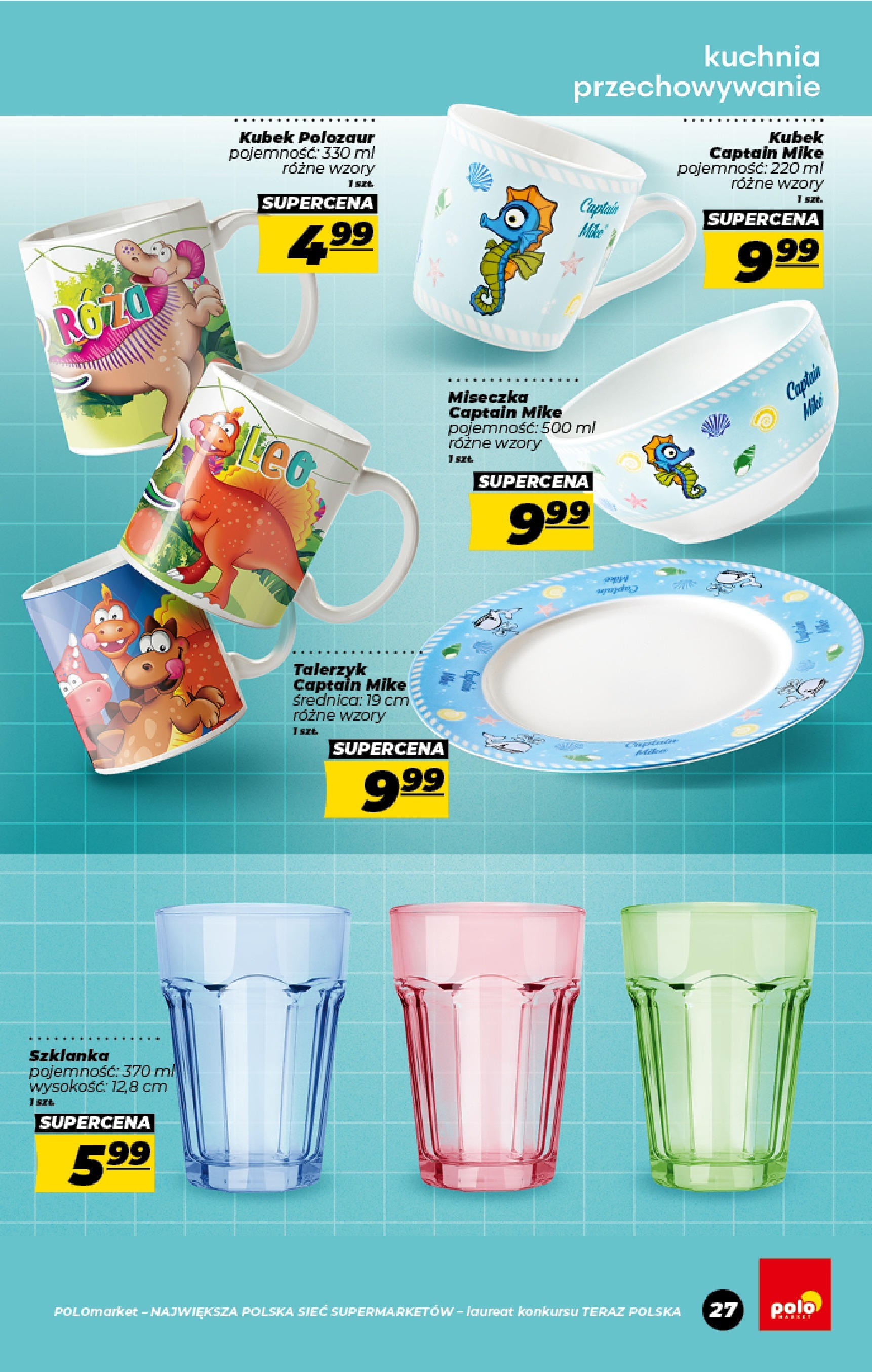 POLOmarket gazetka od jutra (01.08.2025) | Nowa PDF | Strona: 27 | Produkty: Szklanka POLOmarket gazetka od jutra (01.08.2025) - Nowa PDF | Strona: 27 | Produkty: Szklanka