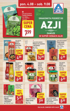 Pogląd gazetki "Tydzień Azji" ze sklepu Aldi ważnej od 04.08.2025