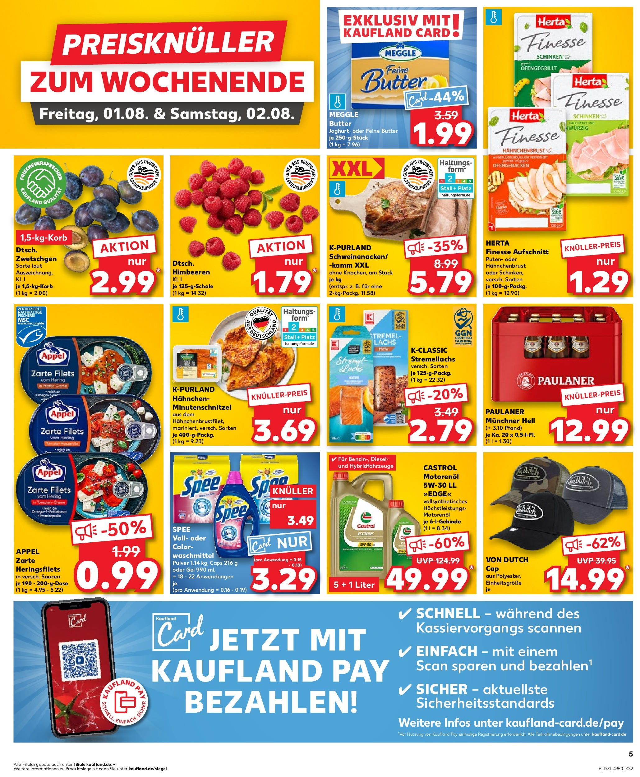 Prospekt Kaufland ab 31.07.2025 » Angebote und Werbung Online | Seite: 5 | Produkte: Tomaten, Zwetschgen, Waschmittel, Hahnchenbrust Prospekt Kaufland ab 31.07.2025 » Angebote Online zum Blättern | Seite: 5 | Produkte: Tomaten, Zwetschgen, Waschmittel, Hahnchenbrust