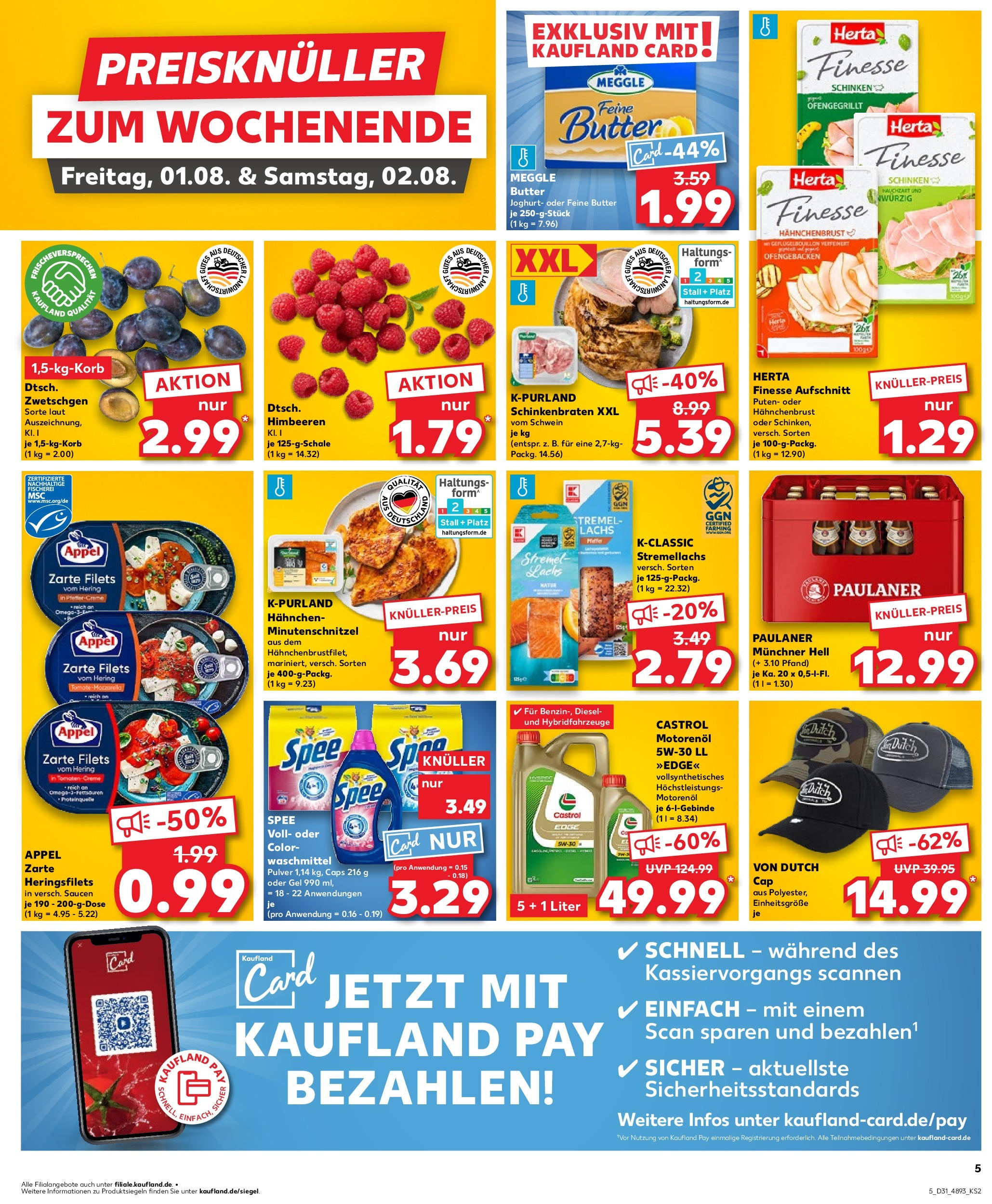Prospekt Kaufland ab 30.07.2025 » Angebote und Werbung Online | Seite: 5 | Produkte: Himbeeren, Joghurt, Zwetschgen, Lachs Prospekt Kaufland ab 30.07.2025 » Angebote Online zum Blättern | Seite: 5 | Produkte: Himbeeren, Joghurt, Zwetschgen, Lachs