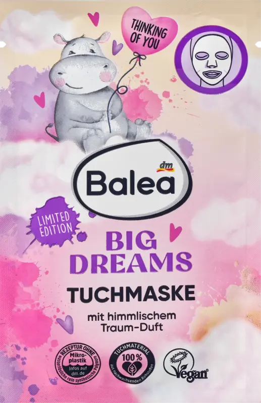 Balea Tuchmaske Big Dreams