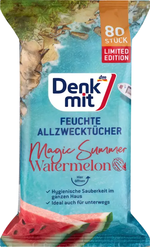 Denkmit Feuchte Allzwecktücher Watermelon