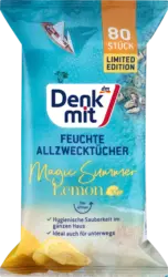 Denkmit Feuchte Allzwecktücher Lemon