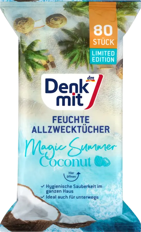 Denkmit Feuchte Allzwecktücher Coconut