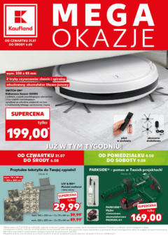 Pogląd gazetki "Mega okazje" ze sklepu Kaufland ważnej od 31.07.2025