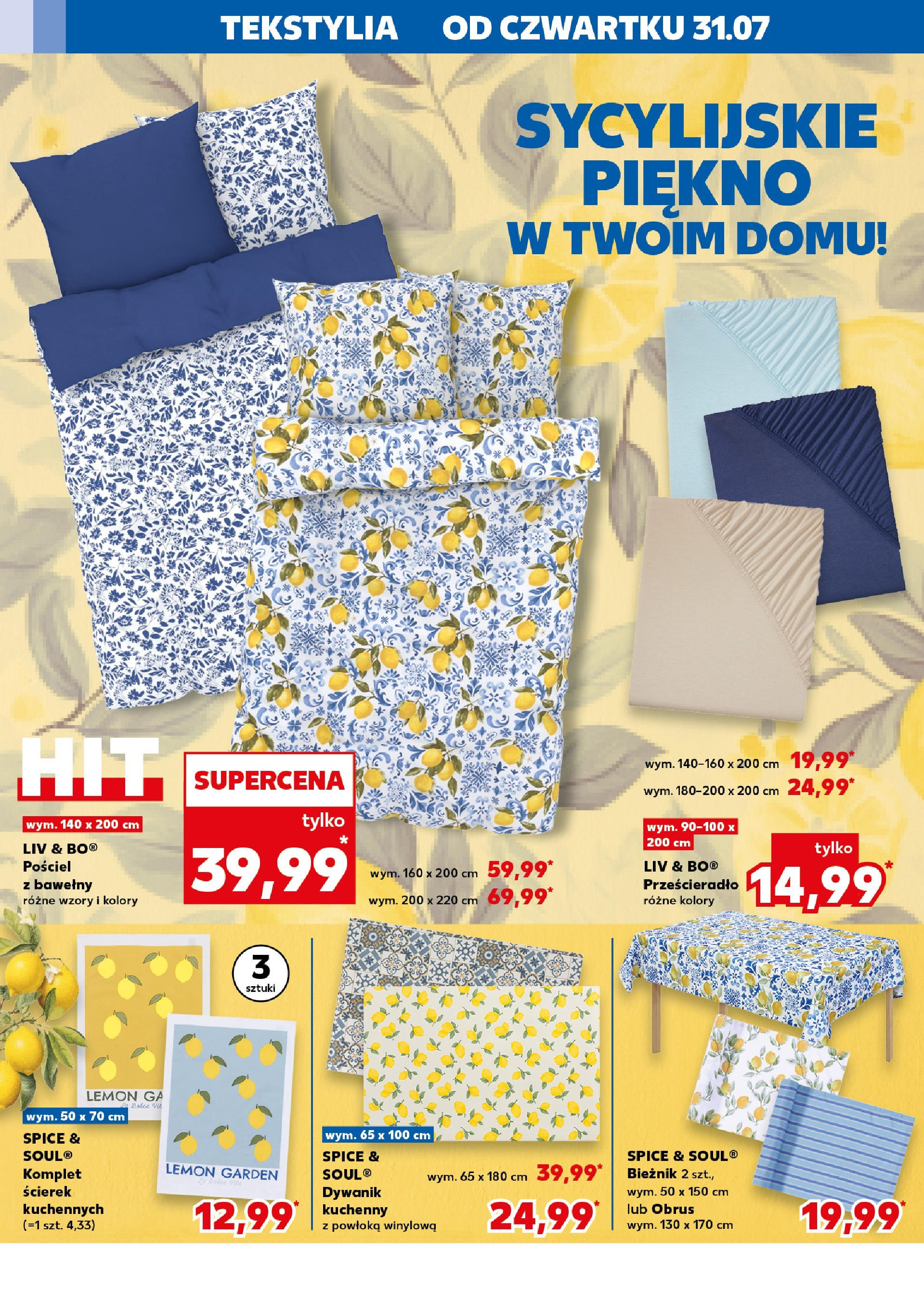 Kaufland gazetka - Mega okazje (31.07.2025) - od jutra | Strona: 12 | Produkty: Pościel, Tekstylia Kaufland gazetka - Mega okazje od 31.07.2025 - od jutra PDF | Strona: 12 | Produkty: Pościel, Tekstylia