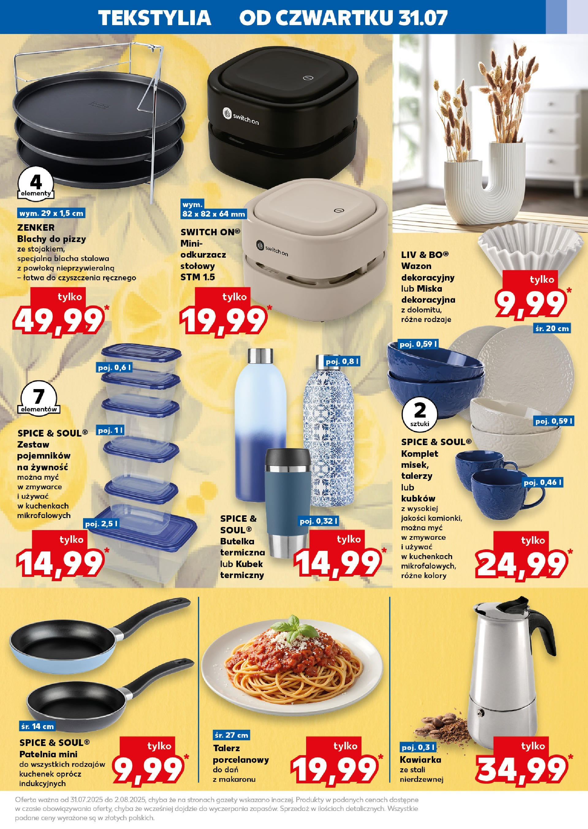Kaufland gazetka - Mega okazje (31.07.2025) - od jutra | Strona: 13 | Produkty: Odkurzacz, Wazon, Kawiarka, Patelnia Kaufland gazetka - Mega okazje od 31.07.2025 - od jutra PDF | Strona: 13 | Produkty: Odkurzacz, Wazon, Kawiarka, Patelnia
