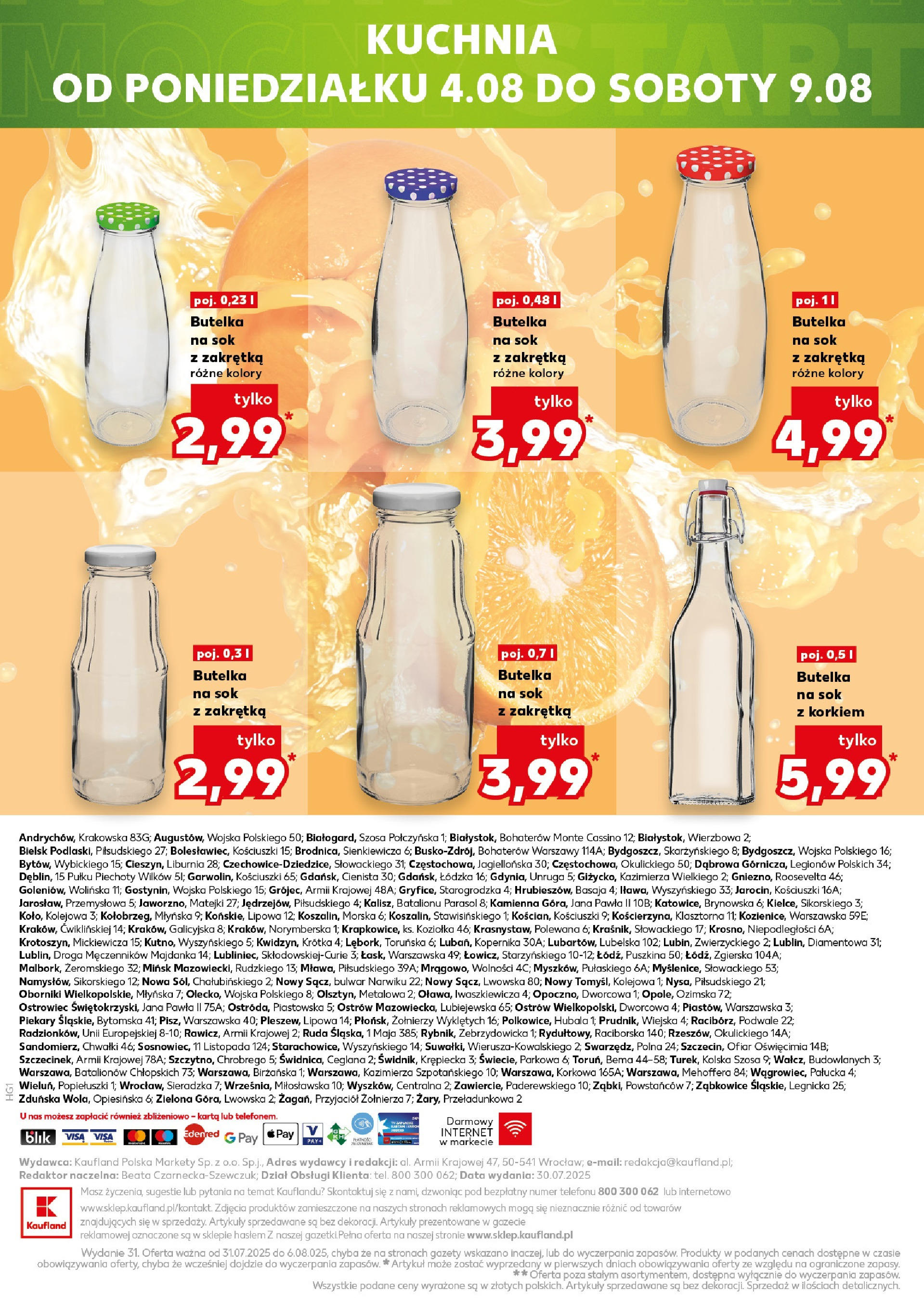 Kaufland gazetka - Mega okazje (31.07.2025) - od jutra | Strona: 20 | Produkty: Karta, Parasol, Sok Kaufland gazetka - Mega okazje od 31.07.2025 - od jutra PDF | Strona: 20 | Produkty: Karta, Parasol, Sok