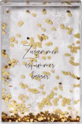 Paradies Schüttelbilderrahmen 10x15 Goldene Herzen