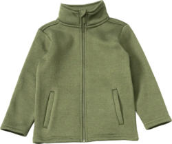PUSBLU Jacke aus Strickfleece, grün, Gr. 116