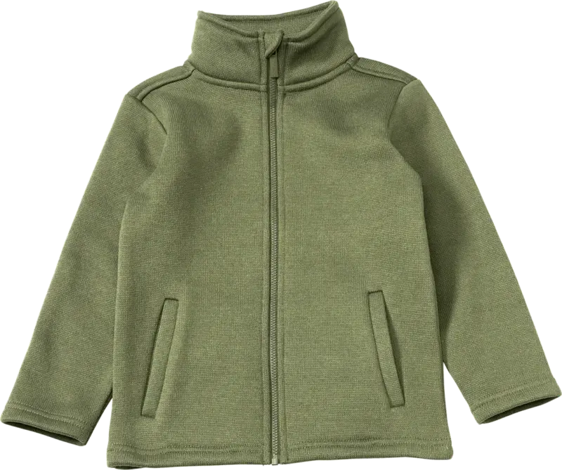 PUSBLU Jacke aus Strickfleece, grün, Gr. 128