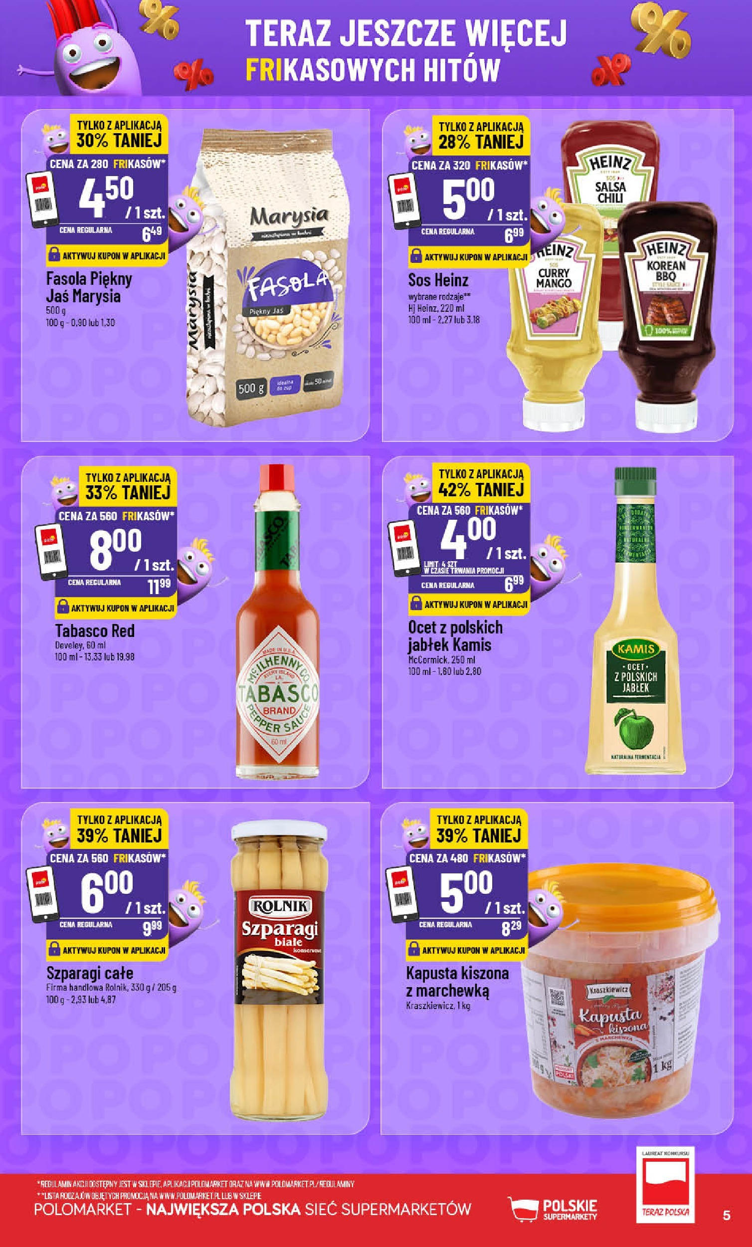 POLOmarket gazetka od jutra (30.07.2025) | Nowa PDF | Strona: 5 | Produkty: Mango, Chili, Kapusta kiszona, Tabasco POLOmarket gazetka od jutra (30.07.2025) - Nowa PDF | Strona: 5 | Produkty: Mango, Chili, Kapusta kiszona, Tabasco