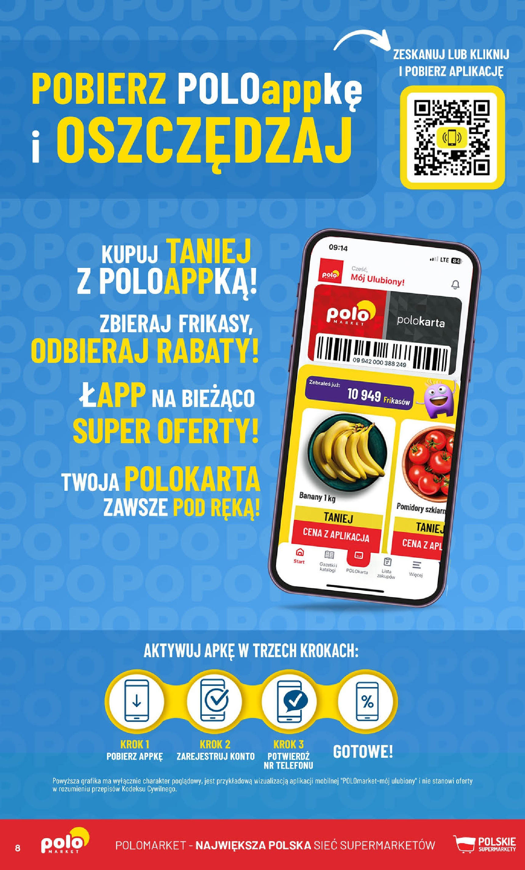 POLOmarket gazetka od jutra (30.07.2025) | Nowa PDF | Strona: 8 | Produkty: Pomidory, Banany POLOmarket gazetka od jutra (30.07.2025) - Nowa PDF | Strona: 8 | Produkty: Pomidory, Banany