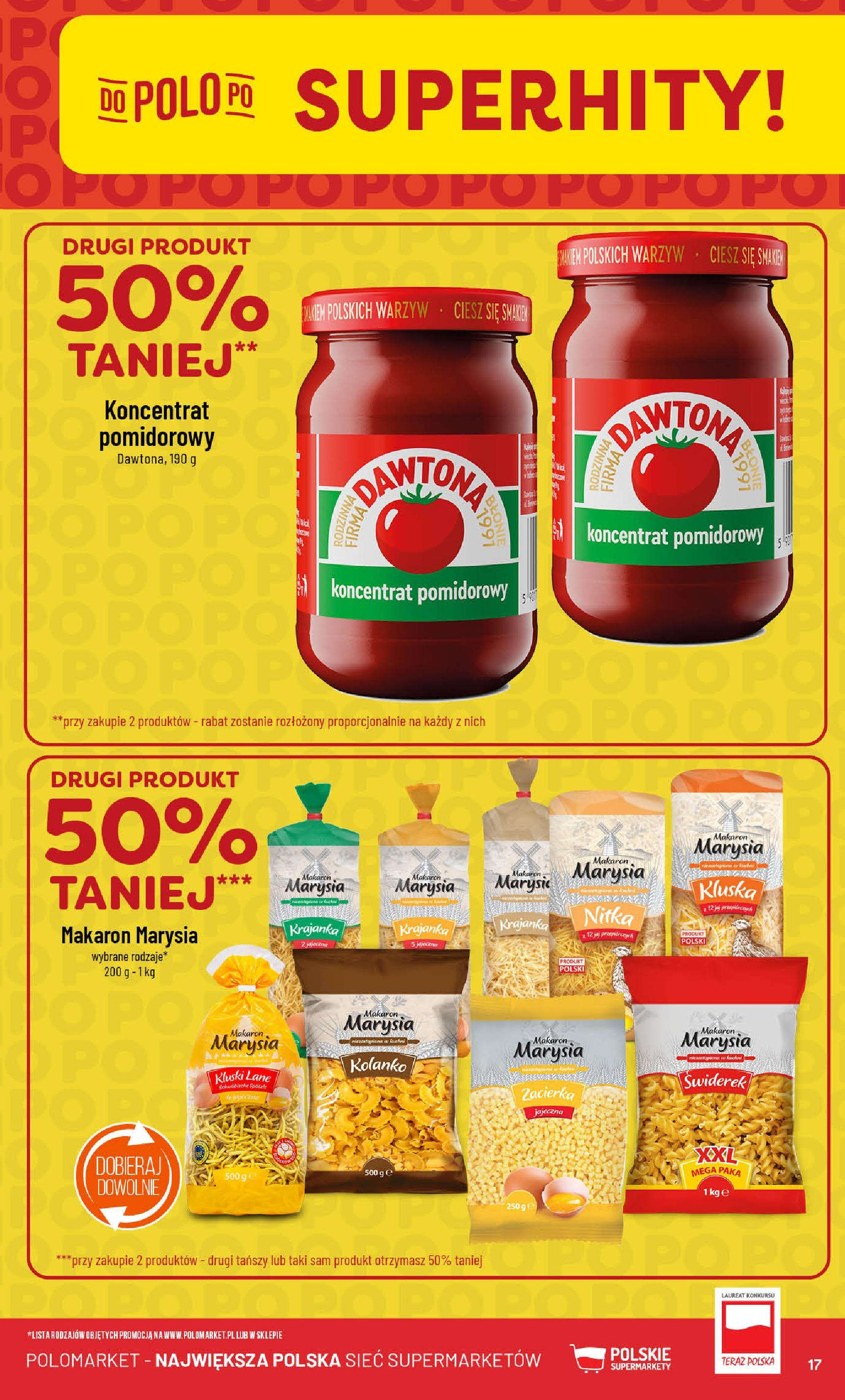 POLOmarket gazetka od jutra (30.07.2025) | Nowa PDF | Strona: 17 | Produkty: Koncentrat pomidorowy, Makaron POLOmarket gazetka od jutra (30.07.2025) - Nowa PDF | Strona: 17 | Produkty: Koncentrat pomidorowy, Makaron