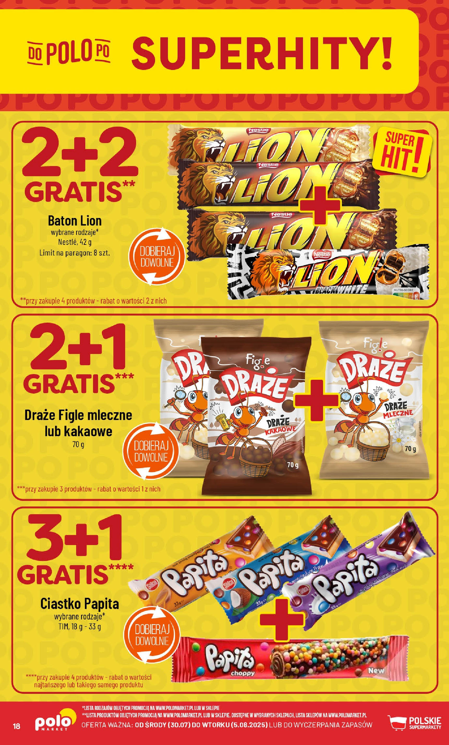 POLOmarket gazetka od jutra (30.07.2025) | Nowa PDF | Strona: 18 | Produkty: Baton POLOmarket gazetka od jutra (30.07.2025) - Nowa PDF | Strona: 18 | Produkty: Baton