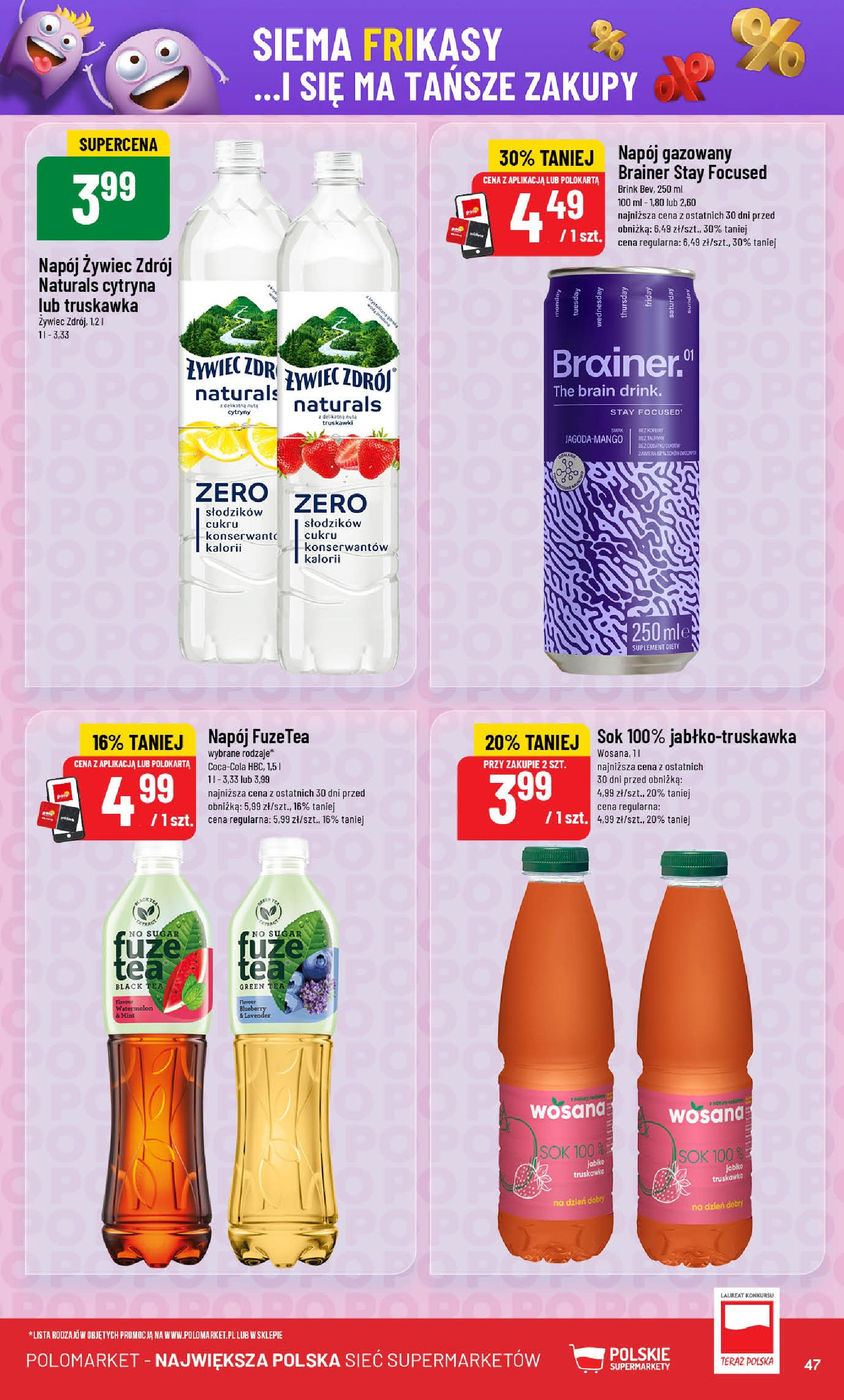 POLOmarket gazetka od jutra (30.07.2025) | Nowa PDF | Strona: 47 | Produkty: Cytryna, Cytryny, Sok, Truskawki POLOmarket gazetka od jutra (30.07.2025) - Nowa PDF | Strona: 47 | Produkty: Cytryna, Cytryny, Sok, Truskawki