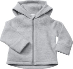 ALANA Jacke aus Wolle mit Kapuze & Vario-Ärmel, grau, Gr. 62/68