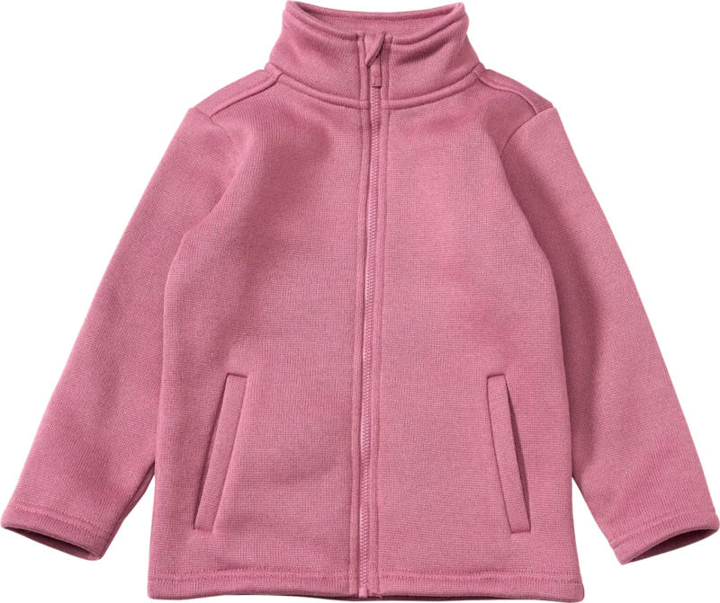 PUSBLU Jacke aus Strickfleece, rosa, Gr. 128