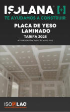 PLACA DE YESO LAMINADO - TARIFA ISOLANA