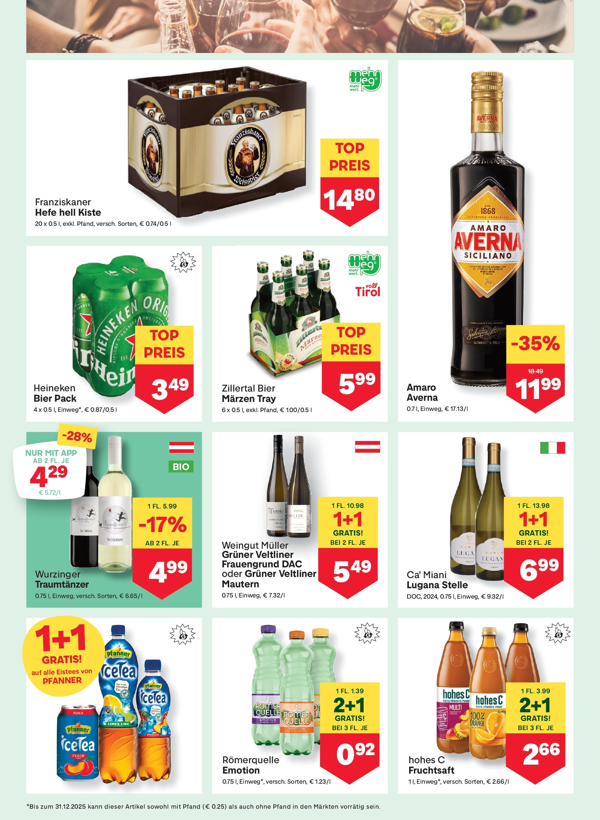 MPREIS St.Gallenkirch von 07.08.2025 - Aktuelle Angebote | Seite: 11 | Produkte: Bier