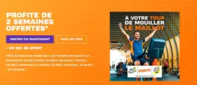 Offre de Bienvenue valable pour une nouvelle inscription à un abonnement annuel Comfort (24,99€/4 semaines)