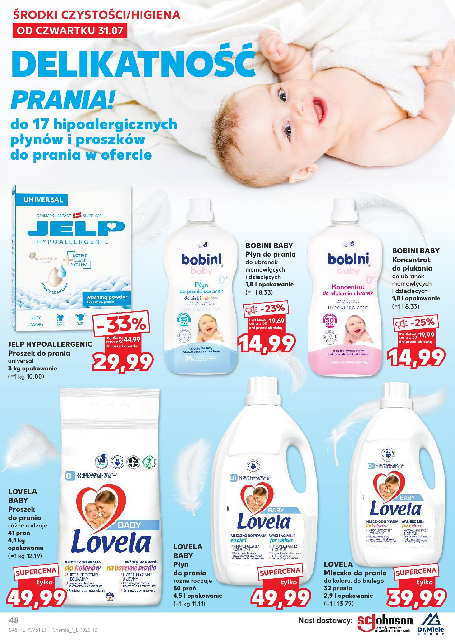 Kaufland gazetka od 31.07.2025 - od jutra PDF | Strona: 48 | Produkty: Płyn lovela, Proszek do prania, Lovela