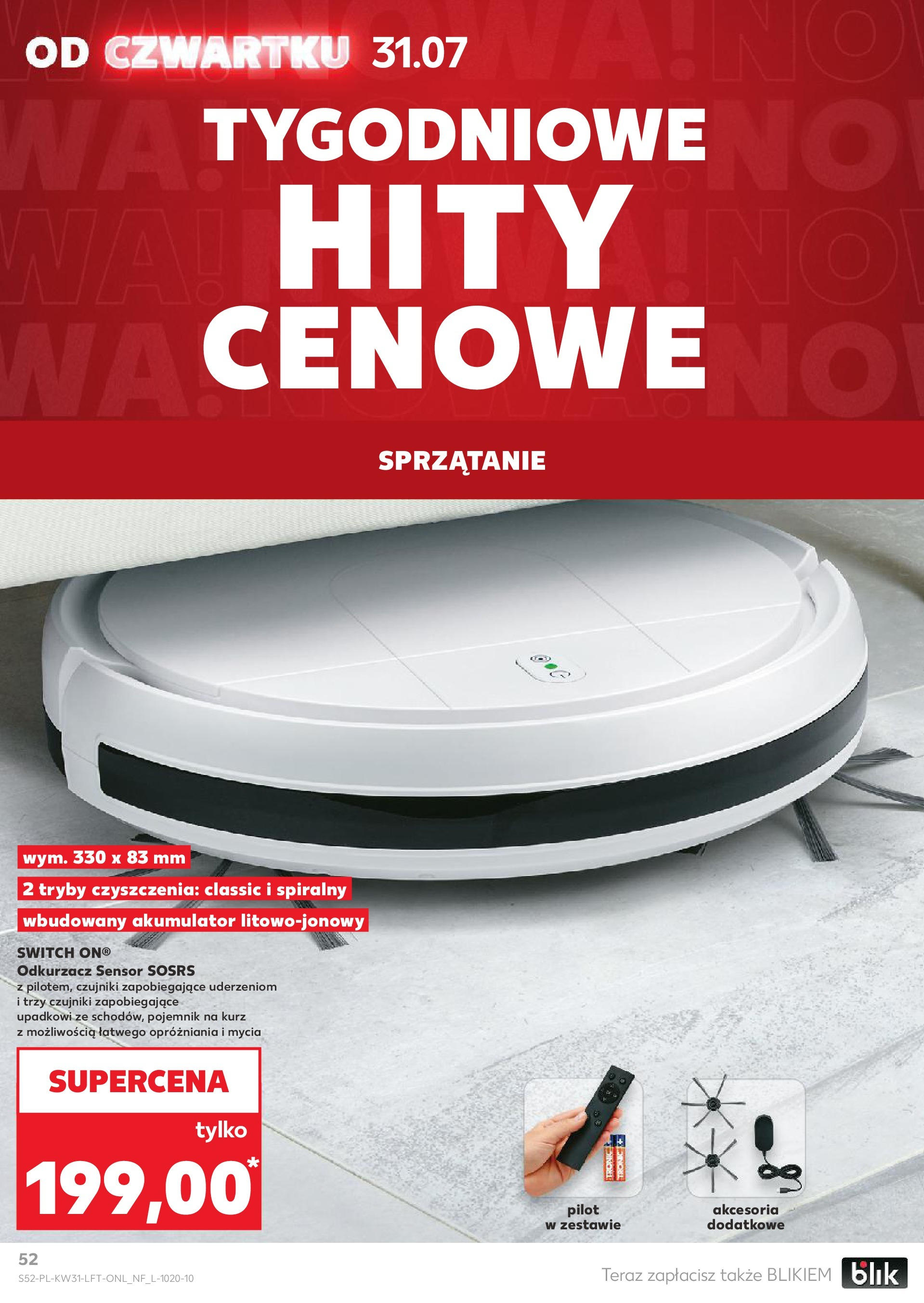 Kaufland gazetka od 31.07.2025 - od jutra PDF | Strona: 52 | Produkty: Odkurzacz