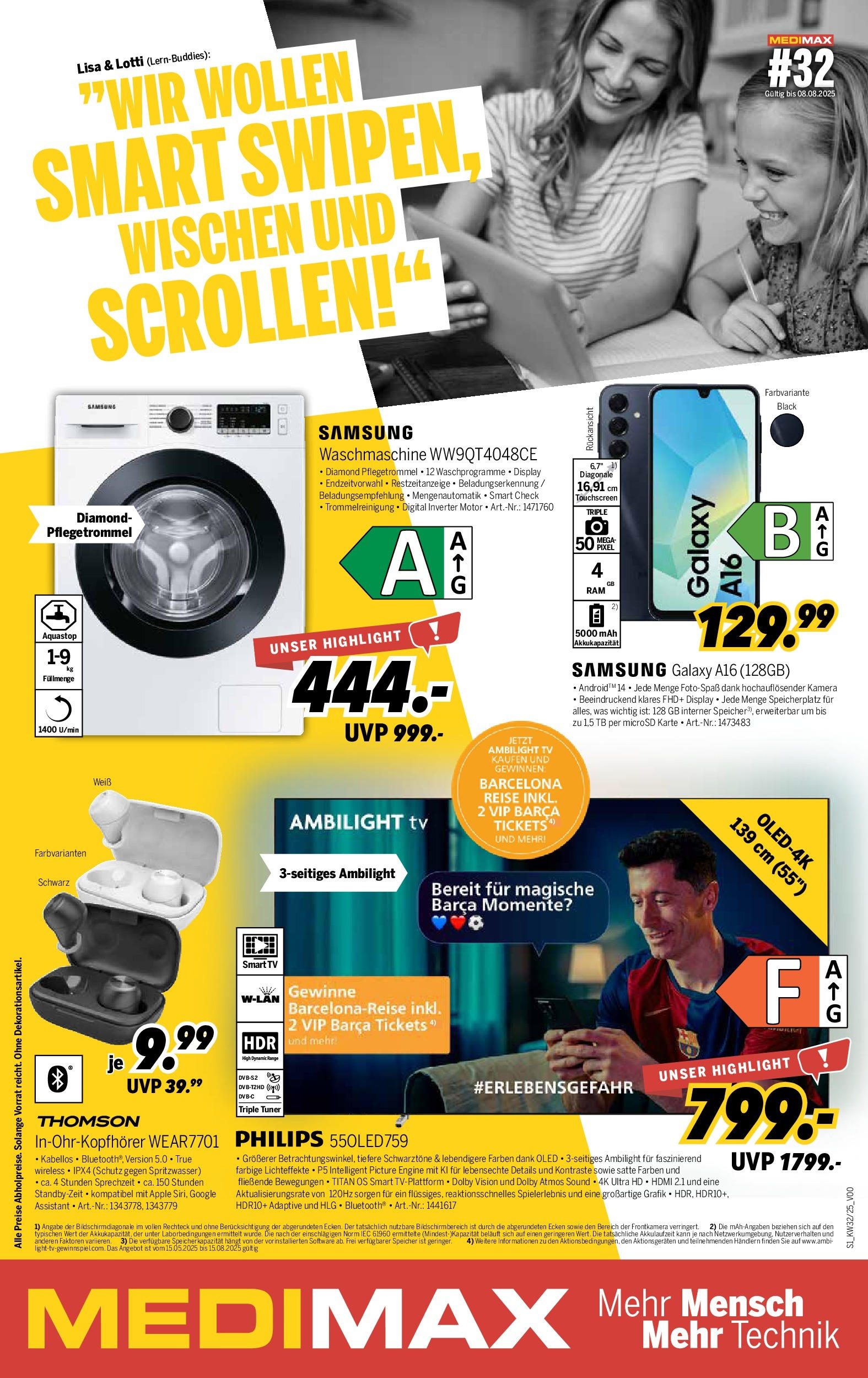 Medimax Prospekt Bautzen (ab 02.08.2025) zum Blättern | Seite: 1 | Produkte: Philips, Smart TV, Apple, TV Medimax Prospekt Bautzen (ab 02.08.2025) zum Blättern | Seite: 1 | Produkte: Philips, Smart TV, Apple, TV